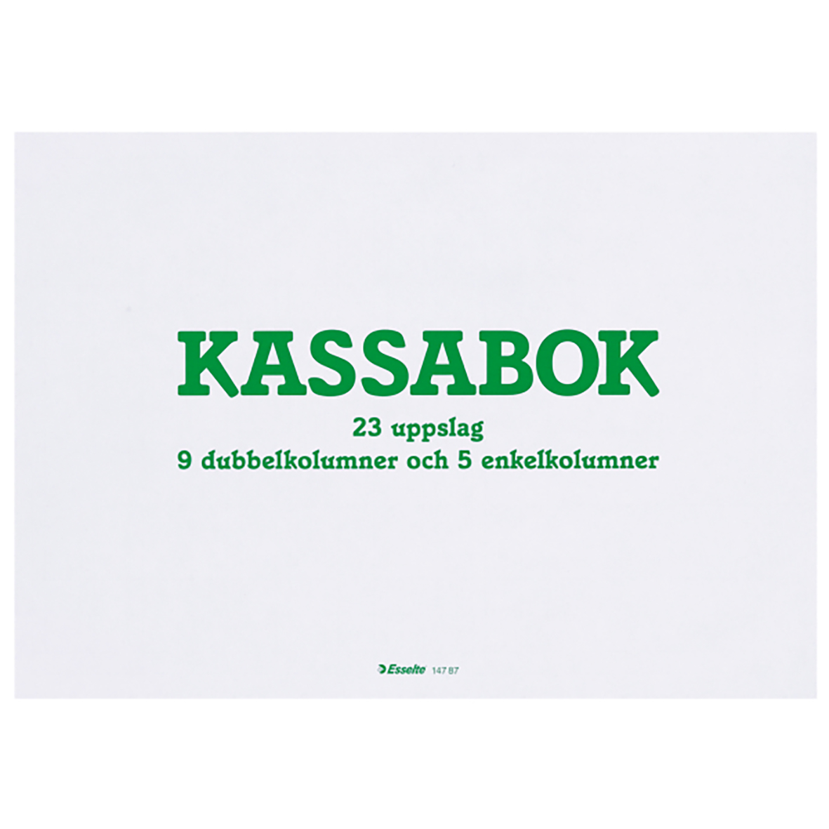 Kassabok 9 Dubbel- / 5 Enkelkolumner 23 Sidor A4L 10170005_1