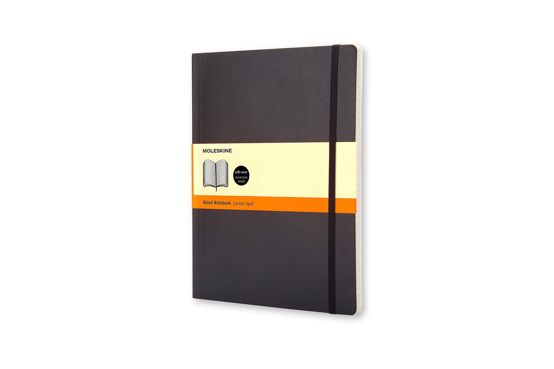 Moleskine Classic Mjuk X-Large Linjerad Svart 19x25cm 10181956_1