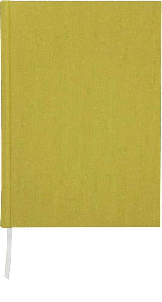 Anteckningsbok grön linnetextil linjerad A4 10181963