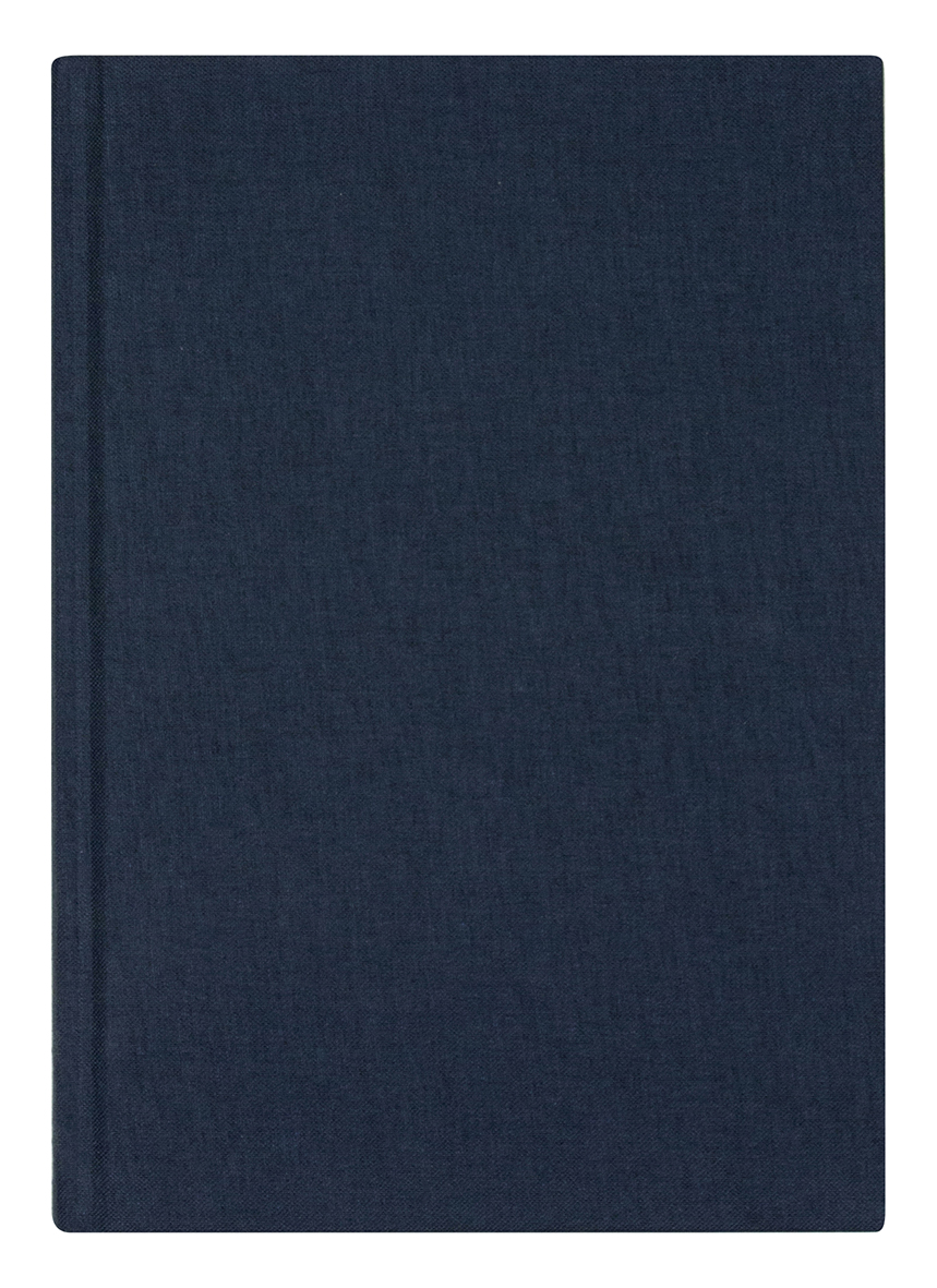 Anteckningsbok DotNotes linnetextil blå A4 10182036_1