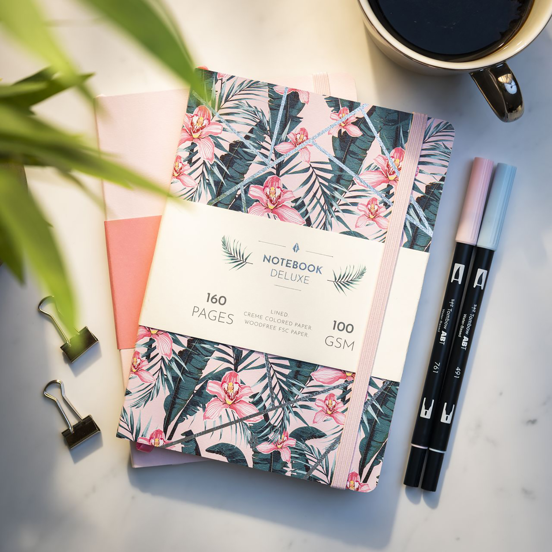 Anteckningsbok Burde Deluxe Pink Jungle A5 10182085_3