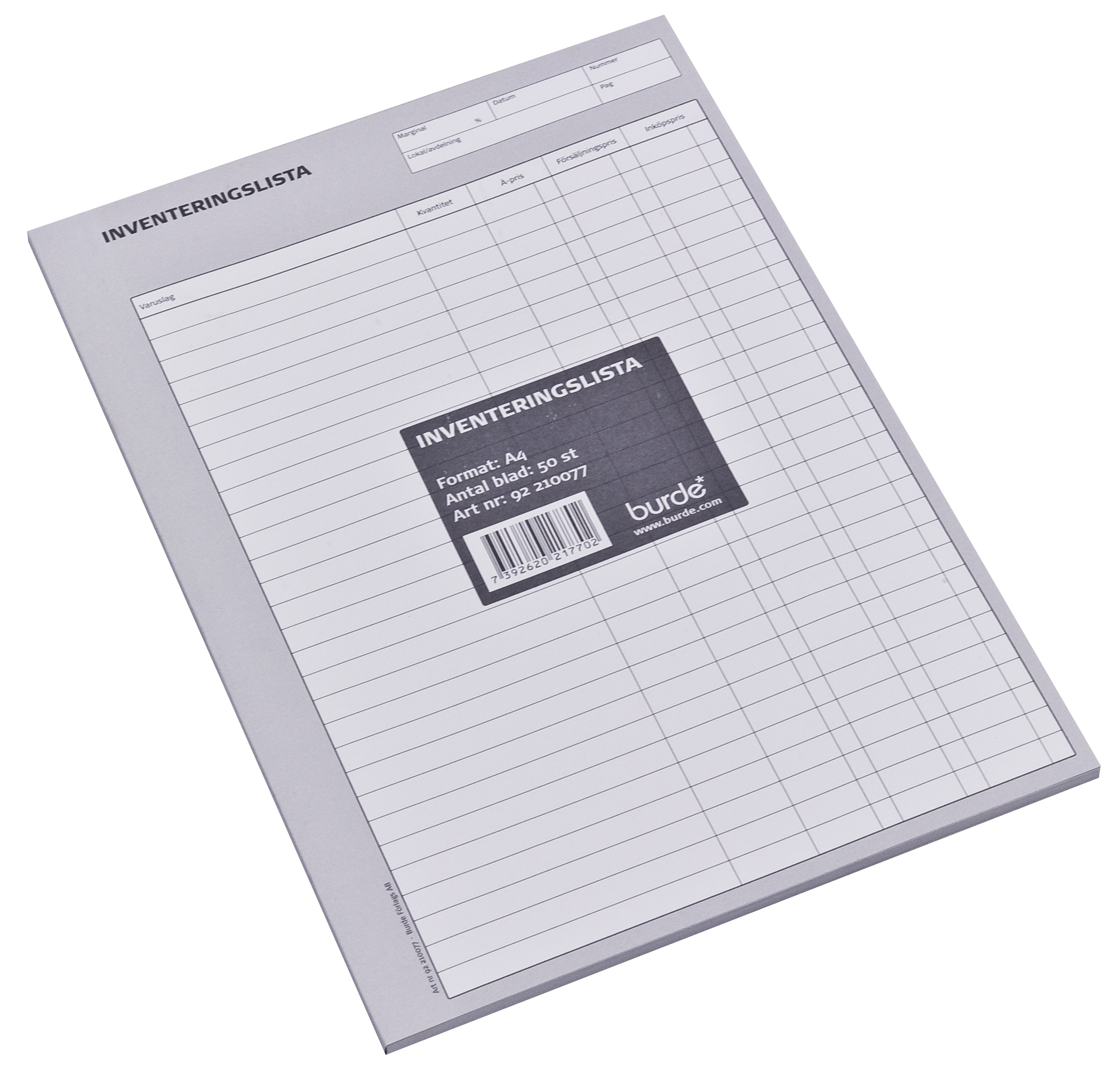 Inventeringslista onumrerade utan kopia A4 10220014_1