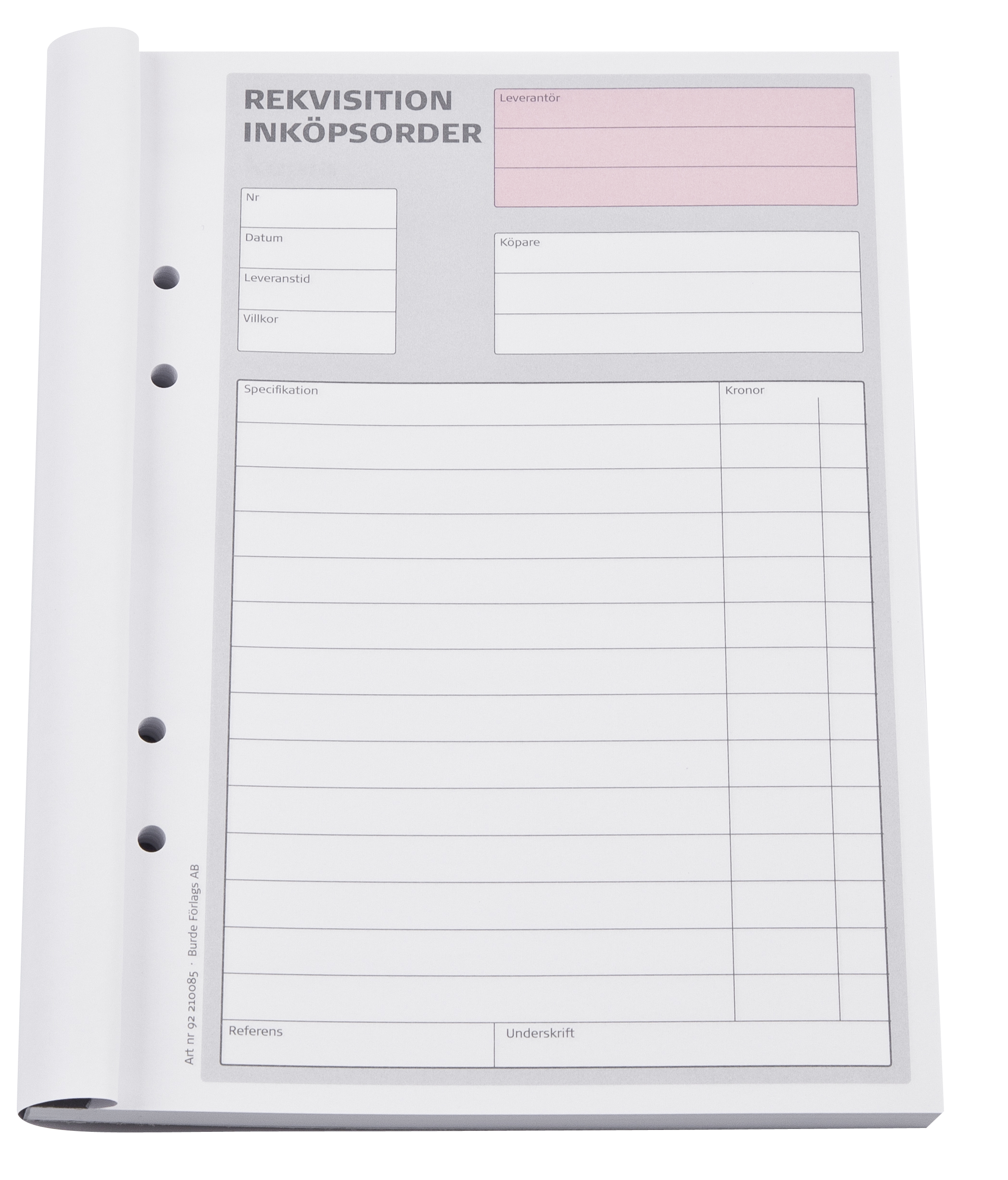 Rekvisitionsblock onumrerade med kopia A5 10220015_2