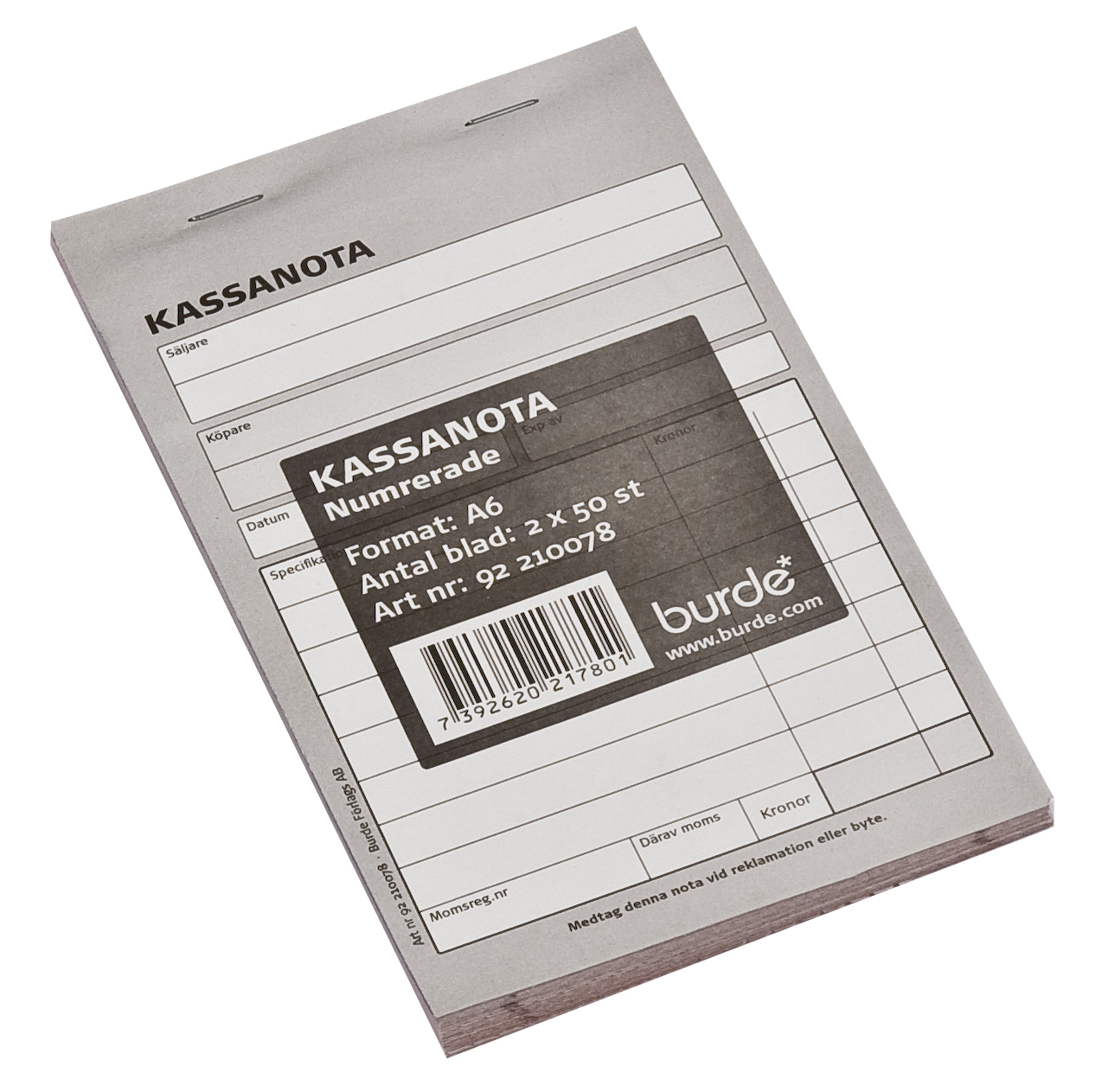 Kassanota numrerade med kopia A6 10220025_1