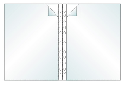Dubbelficka PP 0,12mm klar A4 11030029
