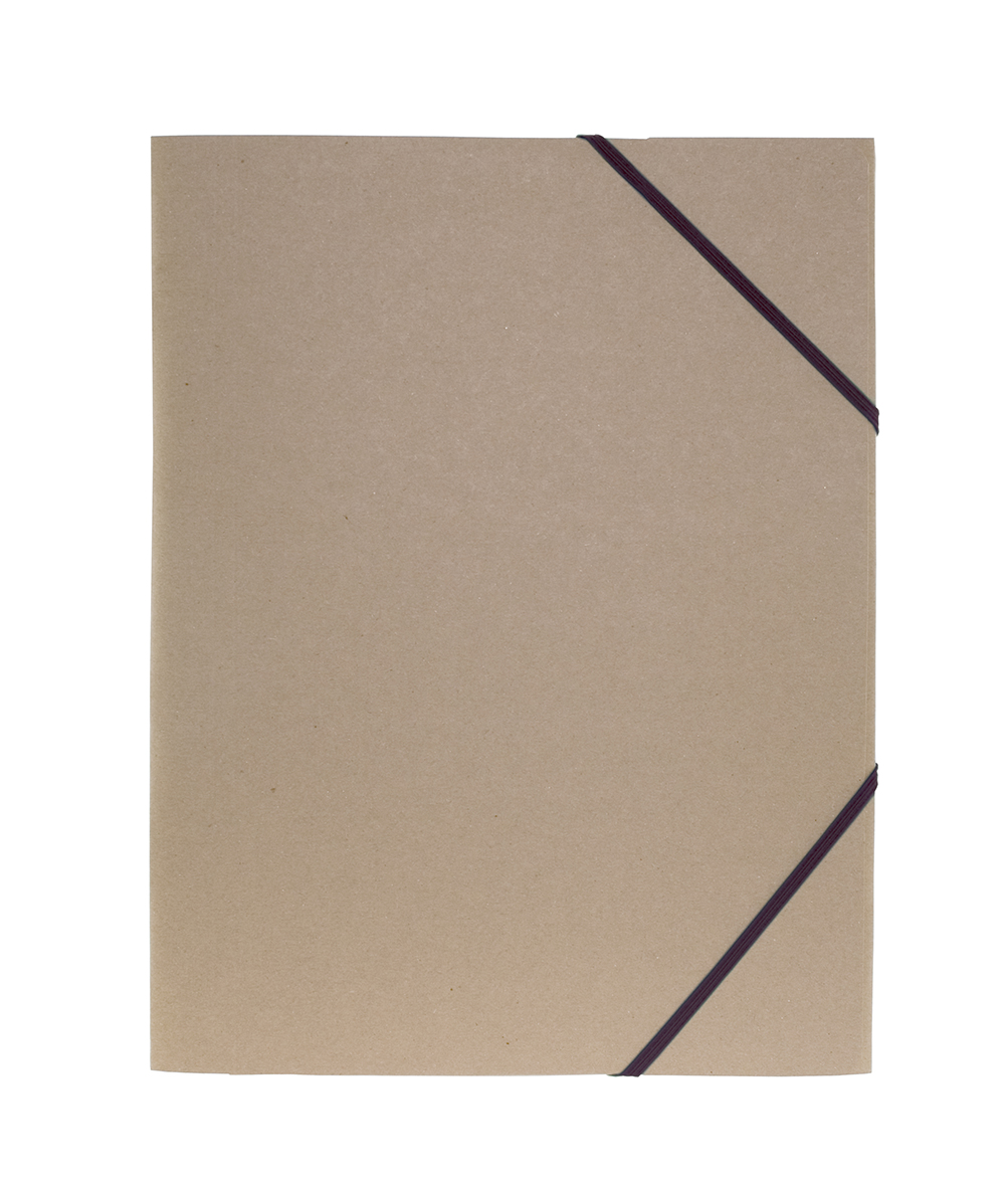 Snoddmapp Natur 100% 3-klaff svart A4 11030219