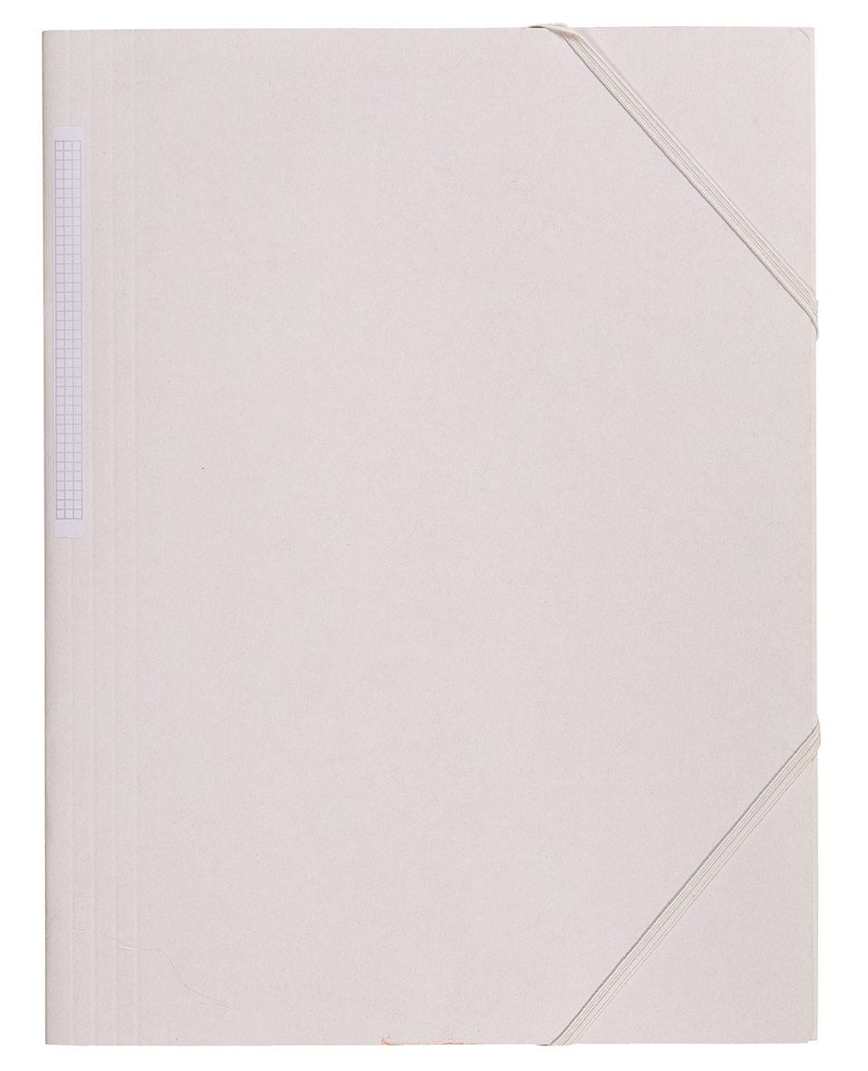 Snoddmapp kartong 3-klaff vit A4 11100010