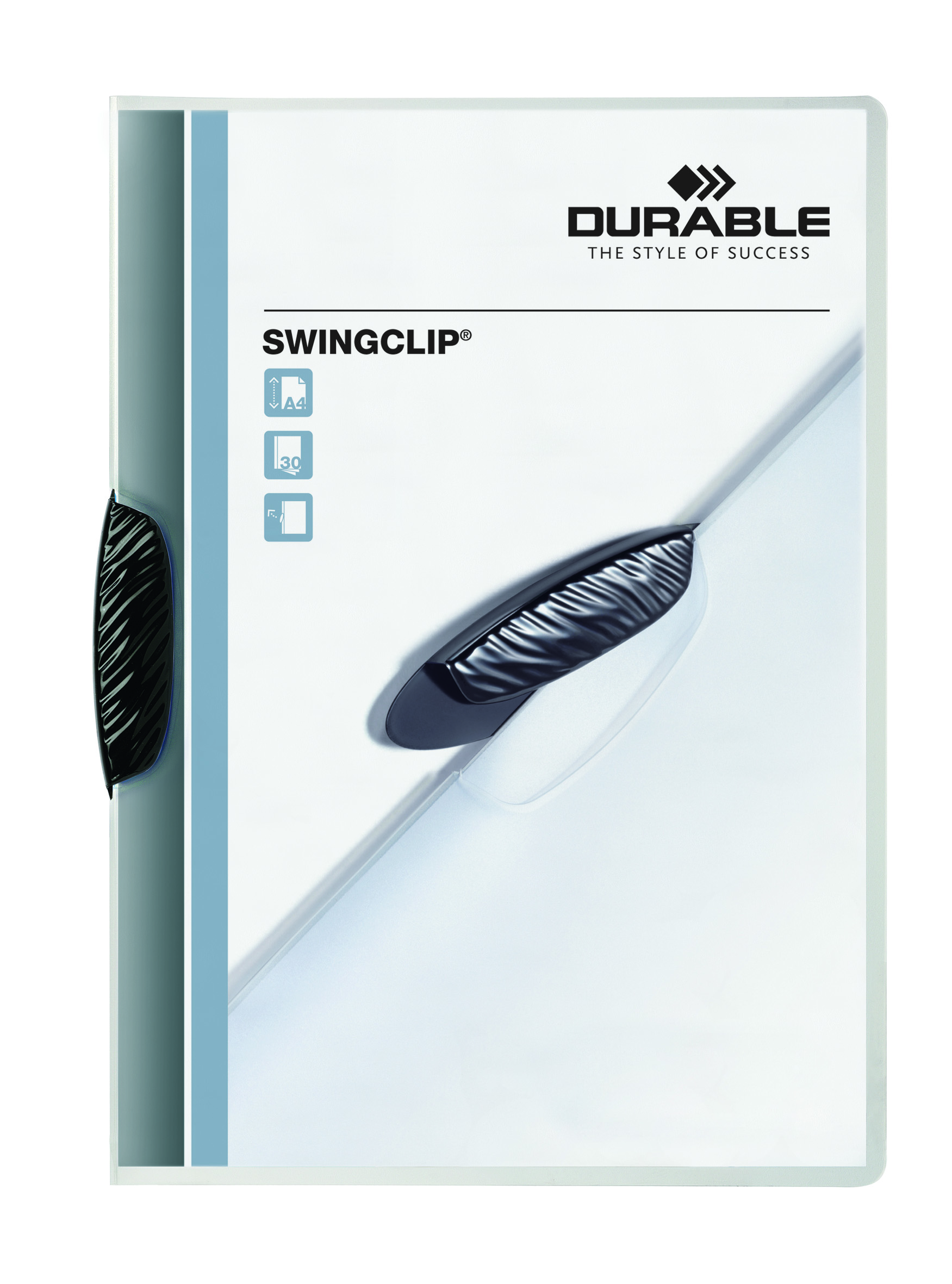 Klämmapp Durable Swingclip 30 ark svart A4 11110050_2