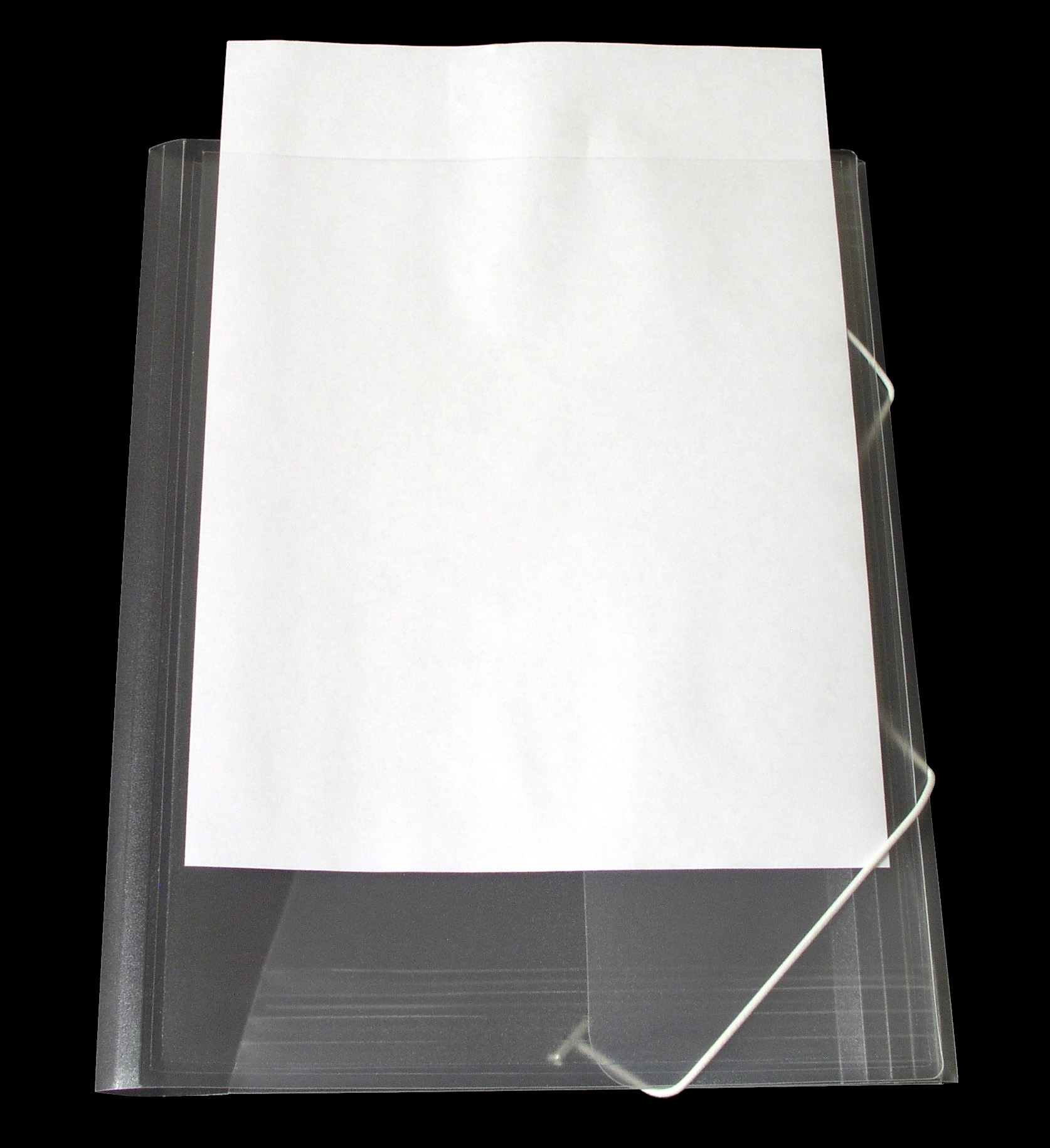 Snoddmapp Cristaline med ficka A4 transparent 11110405