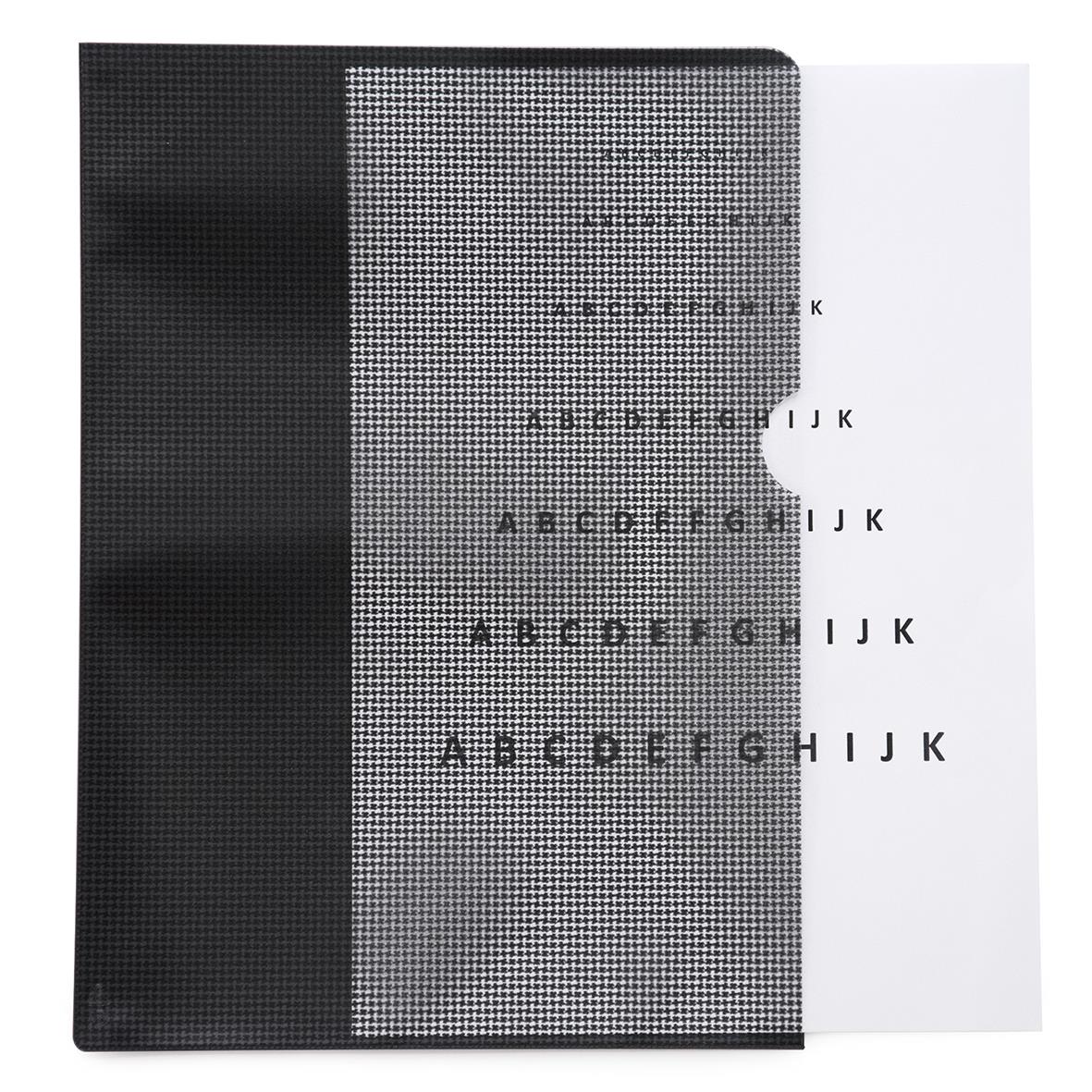 Mapp security A4 transp PP 0,17/0,35 svart 11110409