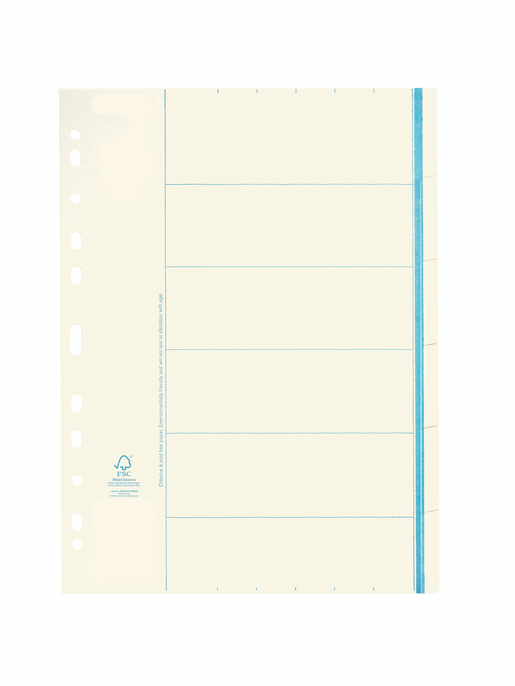 Pärmregister AllOffice papper 5-flik A4 11310012