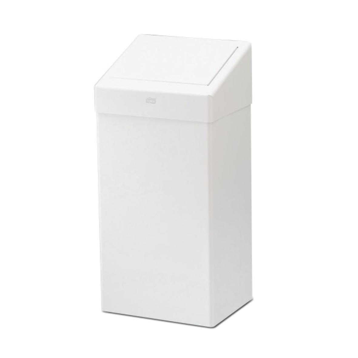 Papperskorg Tork B1 metall vit 50l 11800059
