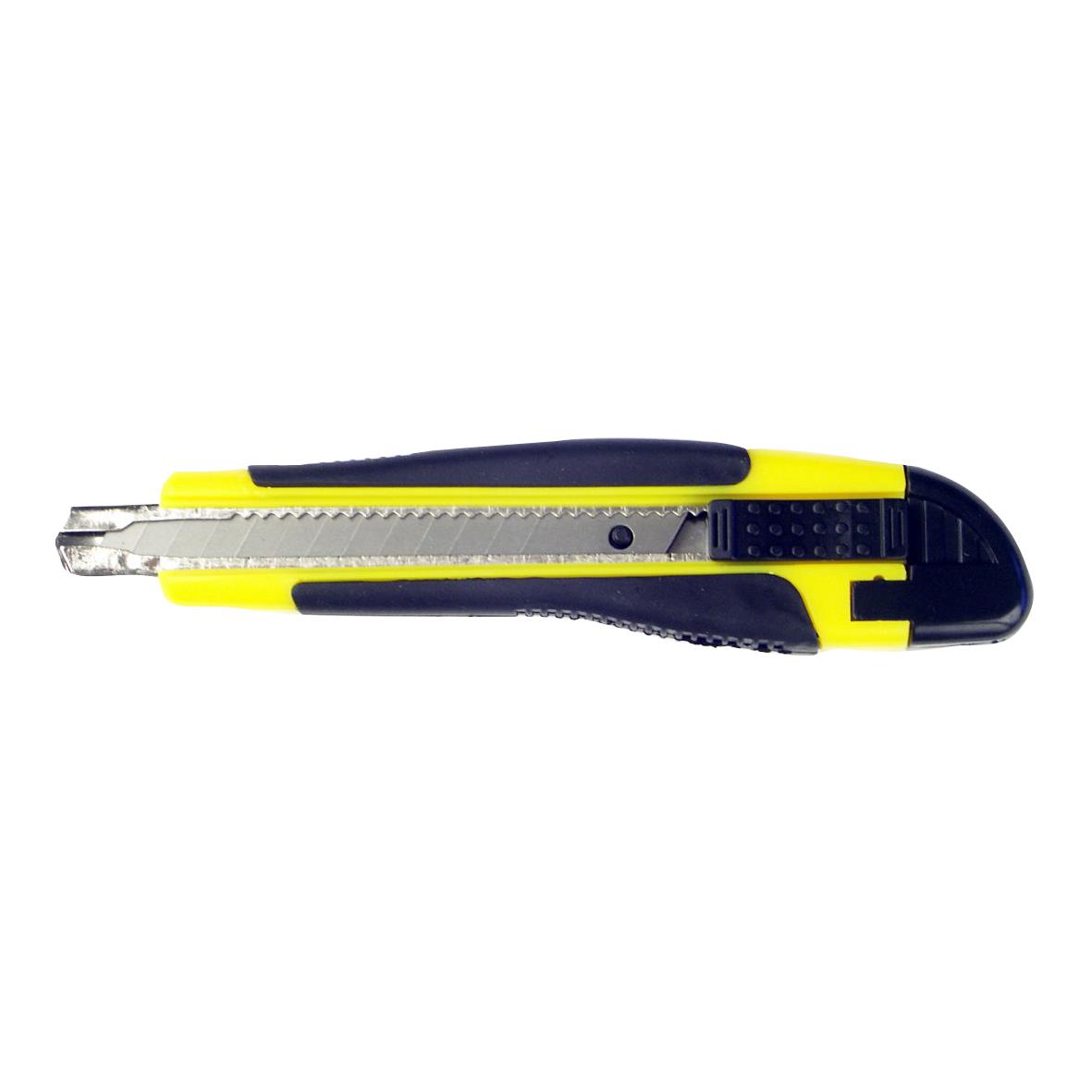 Brytkniv med gummigrepp 9mm låsbar 12222274