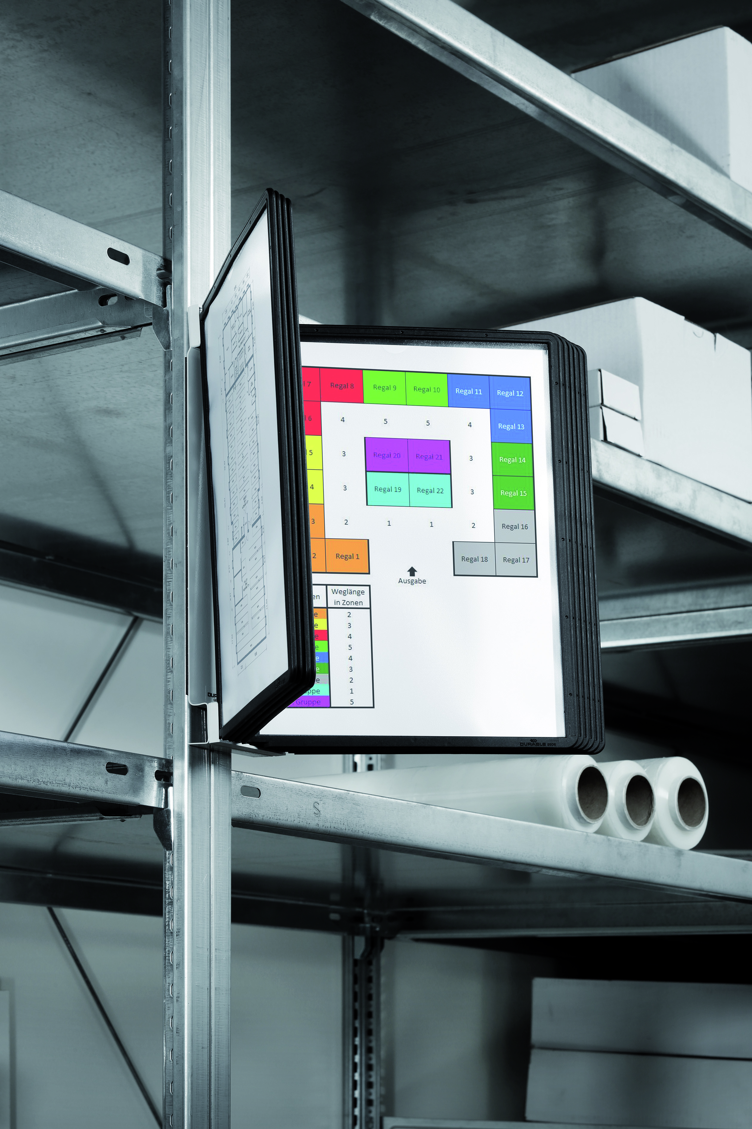 Panelsystem Durable Vägg 10 paneler svart A4 12353561_2
