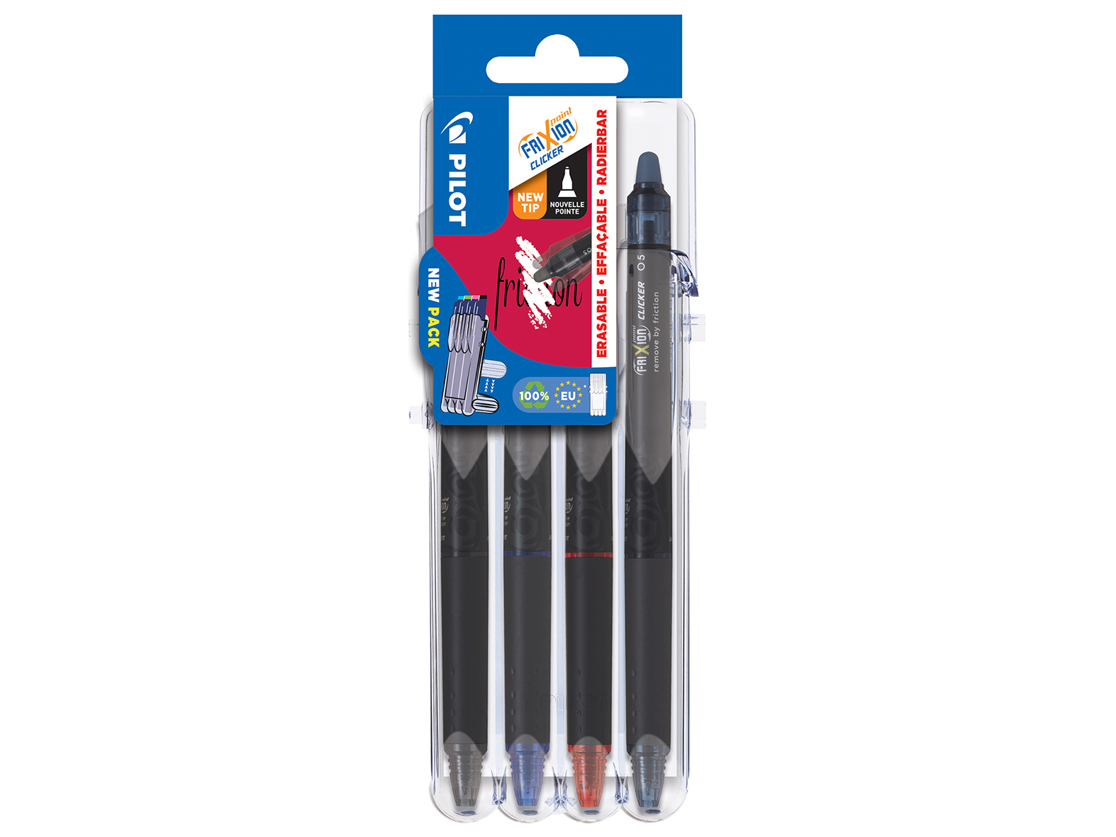Kulspetspenna Pilot Frixion Point Clicker 0,5 4-färg 13060791_1
