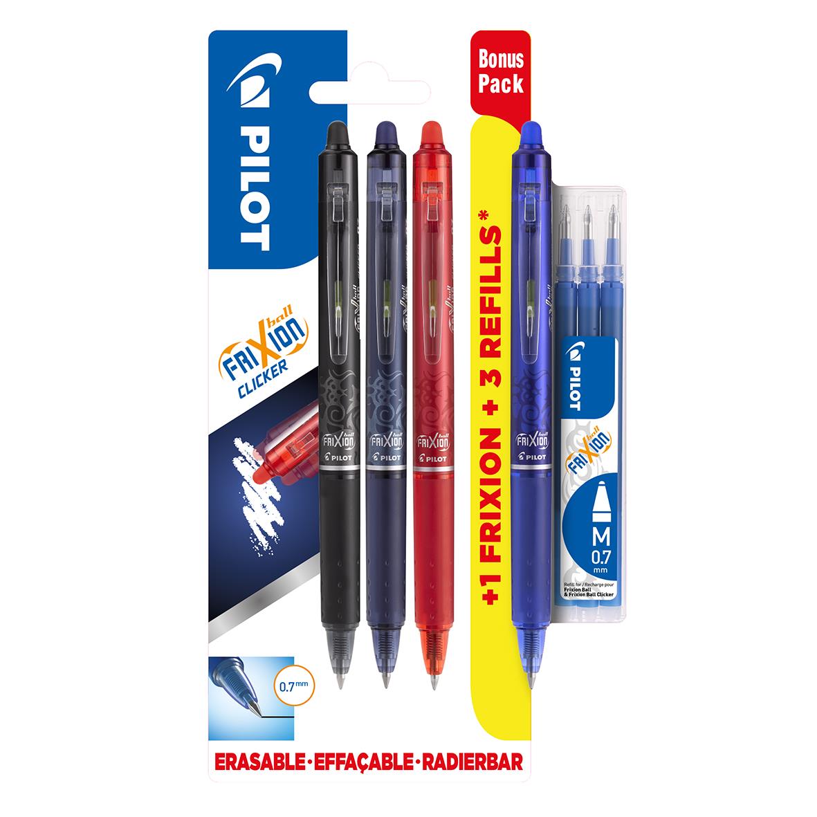 Kulspetspenna Pilot Frixion Clicker 3+1+3 refill 13060792