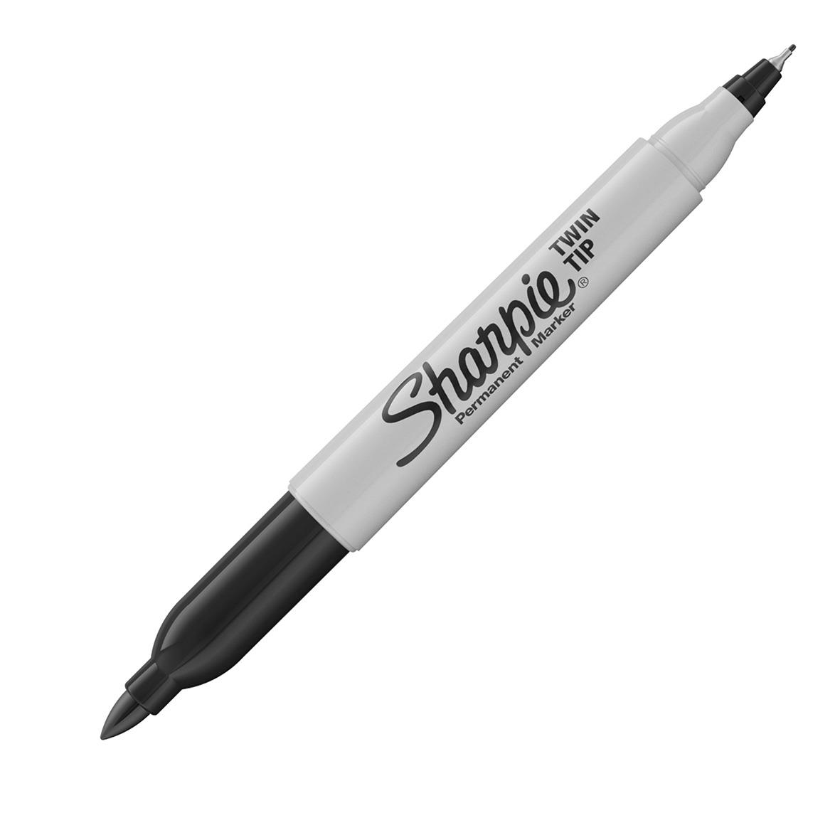 Märkpenna Sharpie Twin Tip F/UF 0,5/0,9 svart 13091066