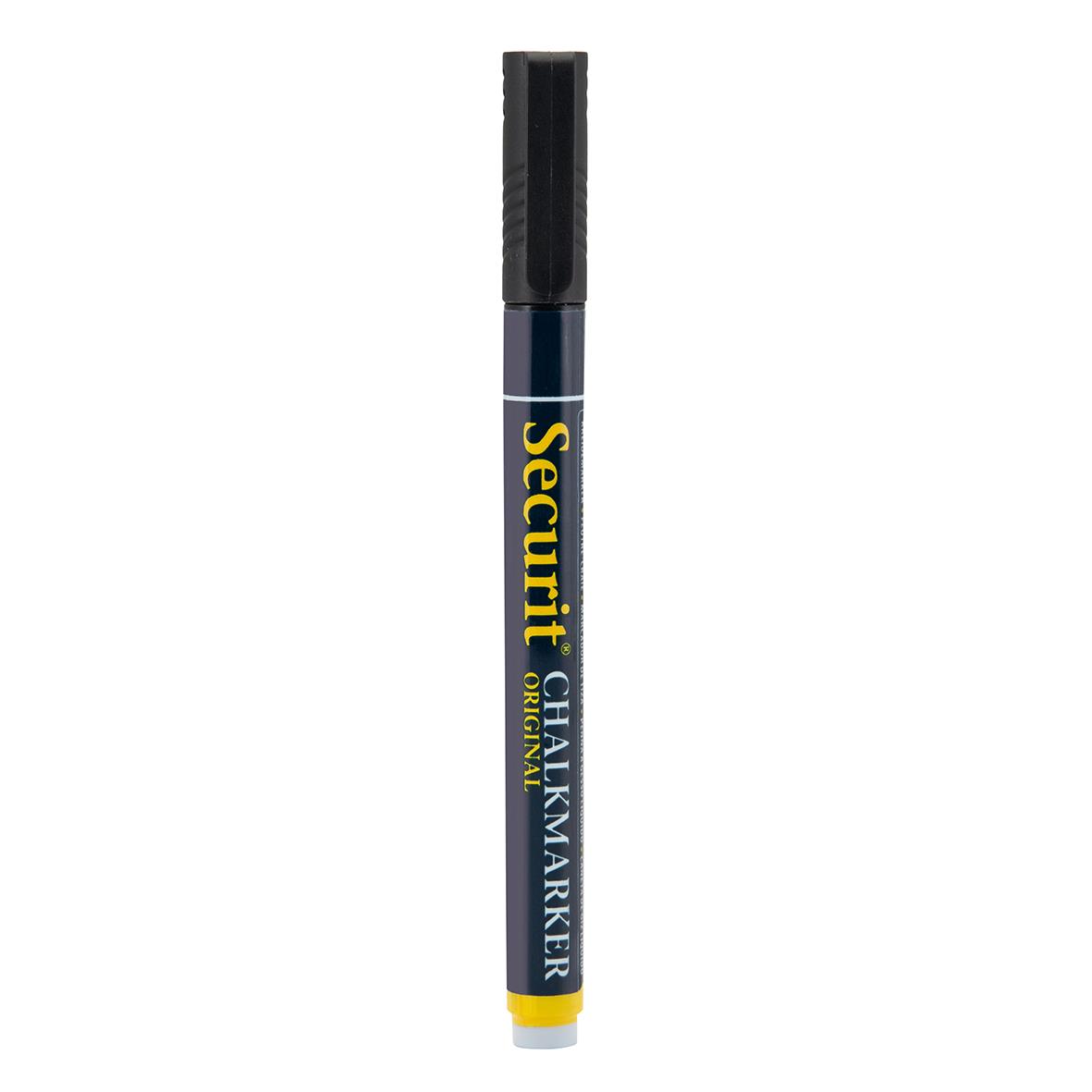 Tavelpenna Securit Rund Spets Svart 1-2mm 13091148_1