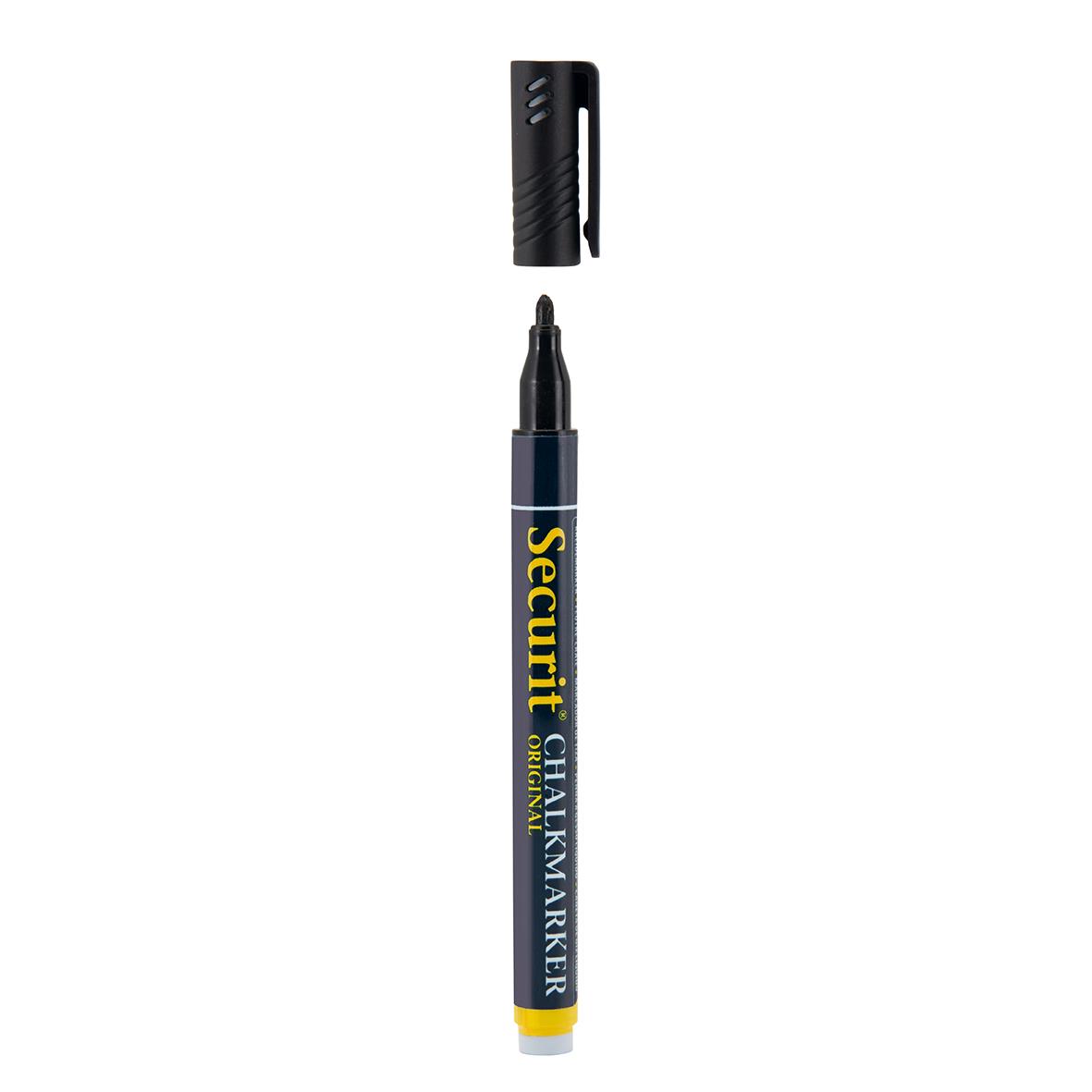 Tavelpenna Securit Rund Spets Svart 1-2mm 13091148_3