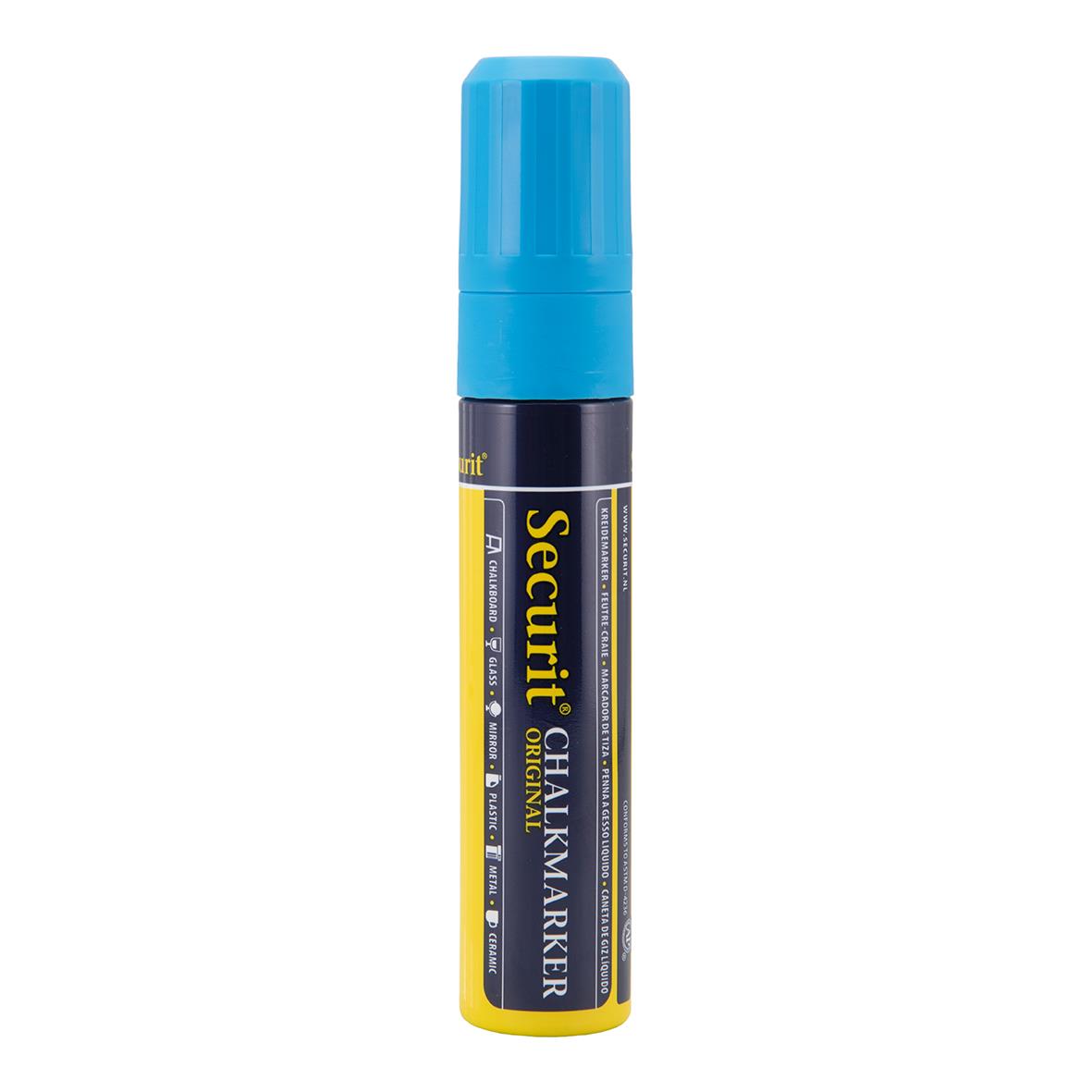 Tavelpenna Securit Rektangulär Spets Blå 7-15mm 13091159_1