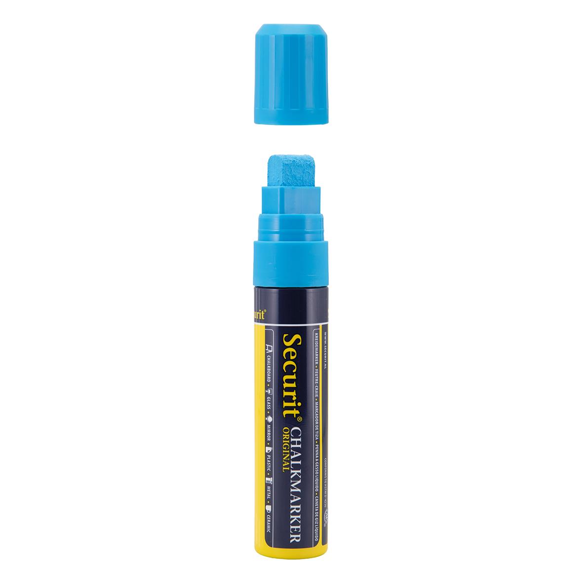 Tavelpenna Securit Rektangulär Spets Blå 7-15mm 13091159_2