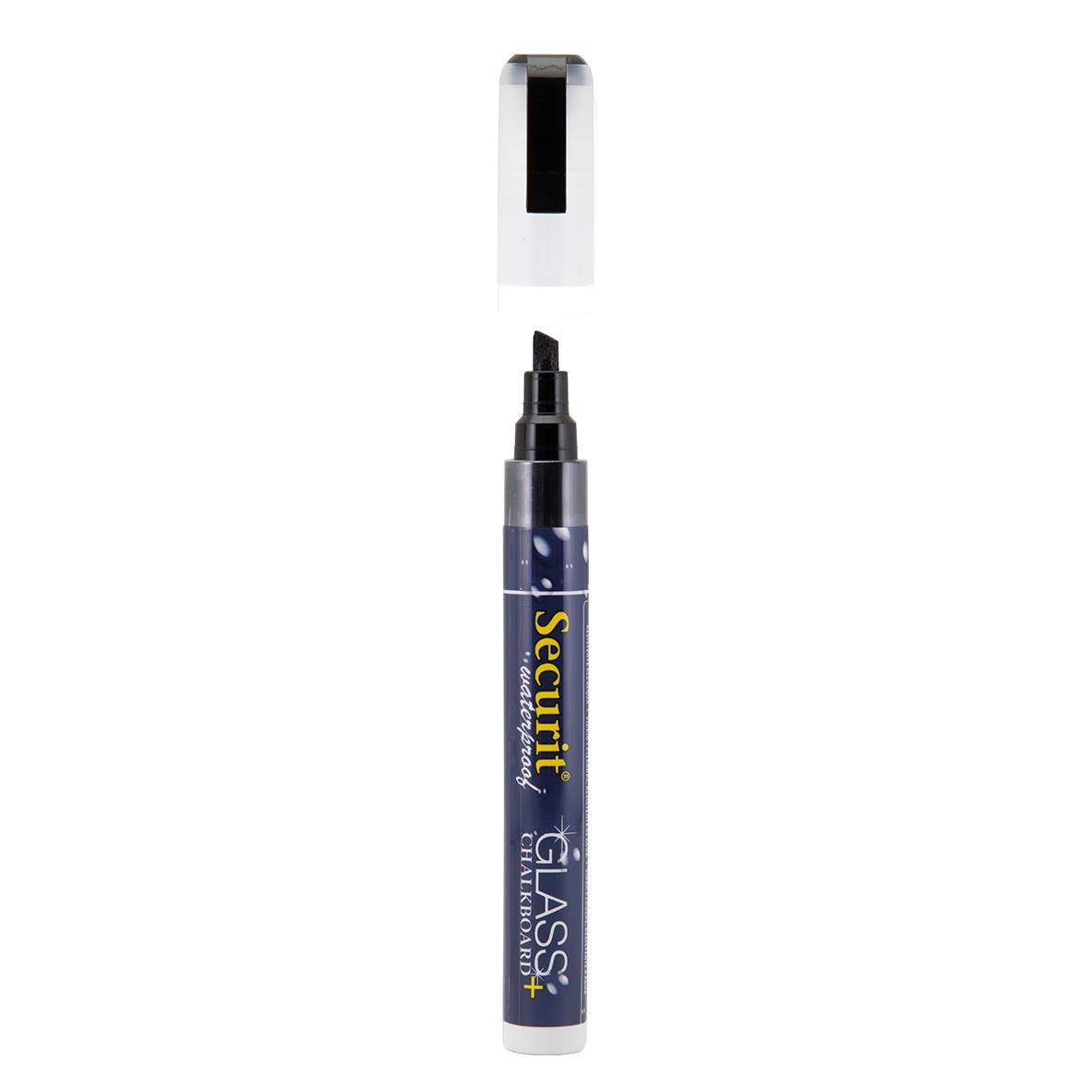 Tavelpenna Securit Snedskuren Spets Vattenfast Svart 2-6mm 13091164_3