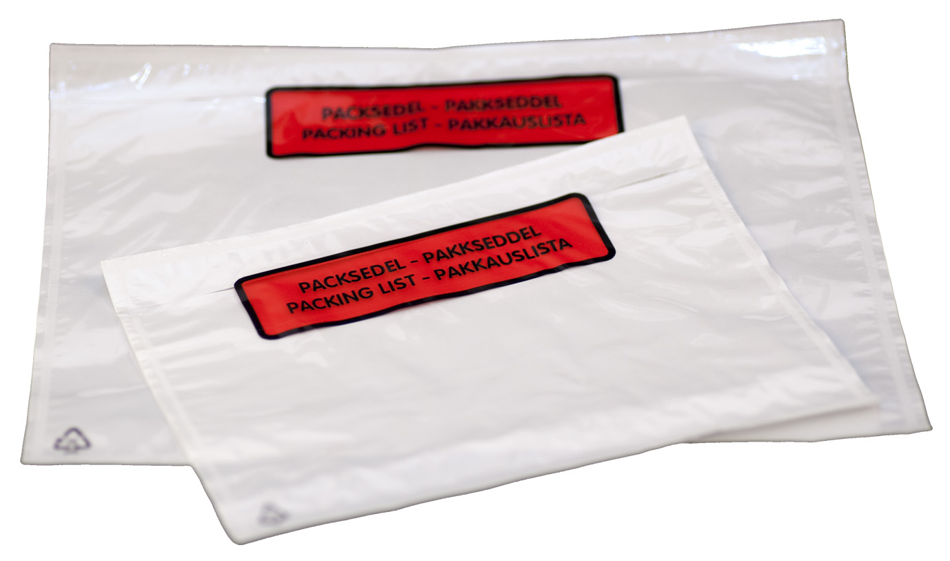 Packsedelskuvert med tryck C4 14070042