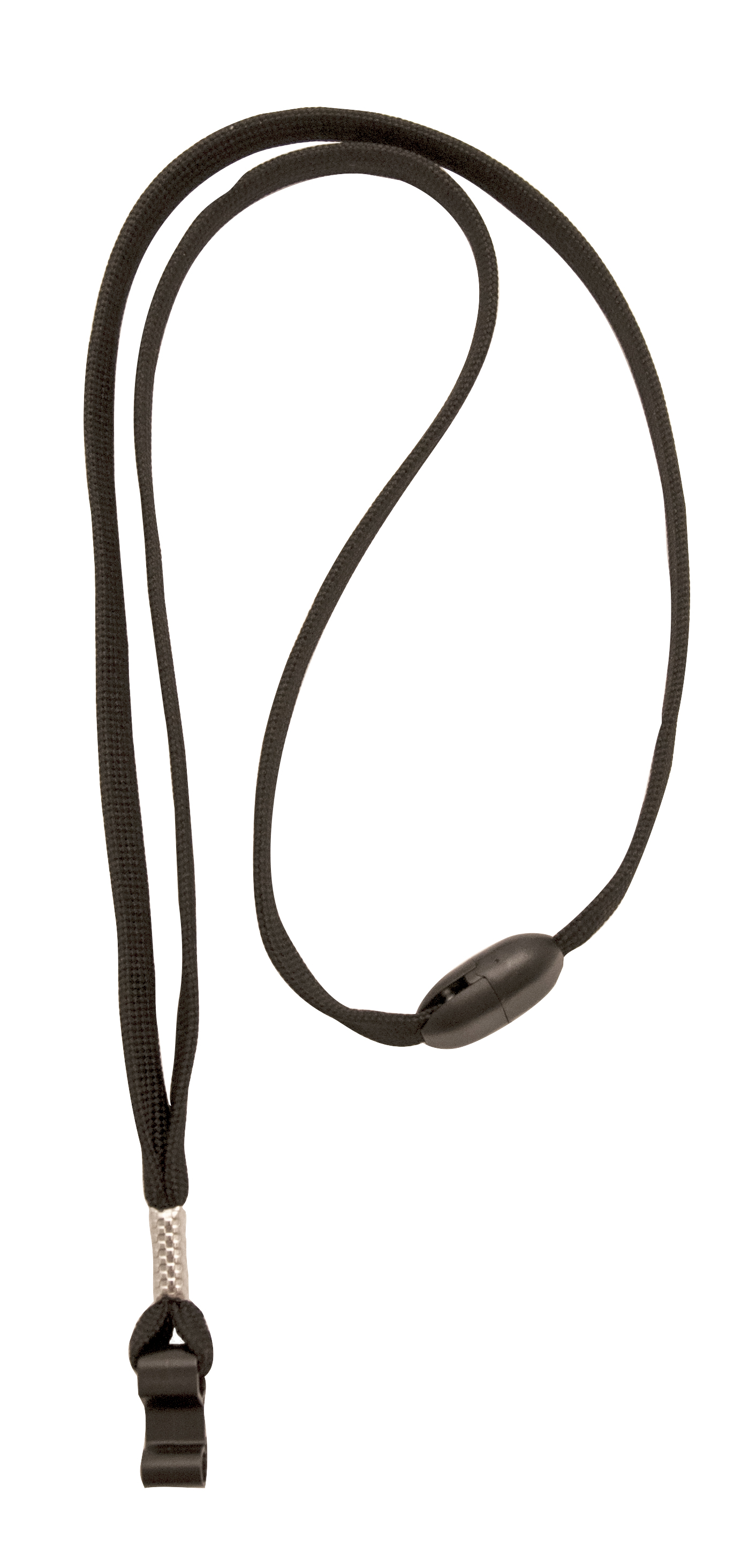 Textilhalsband CardKeep Lanyards plastkrok svart 90 cm 15040066