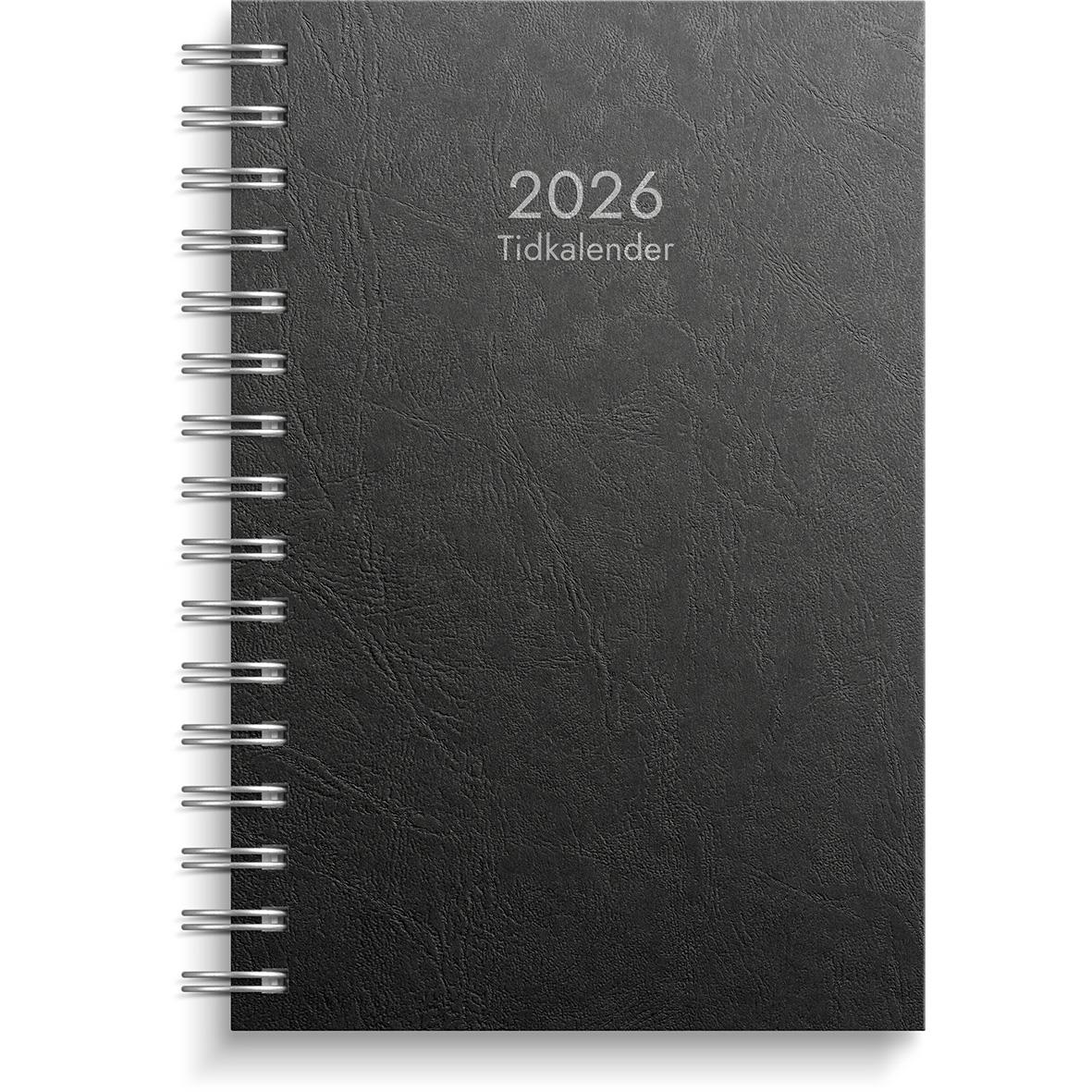 Almanacka 1163 Tidkalender svart PP-plast 2021 16010339_1