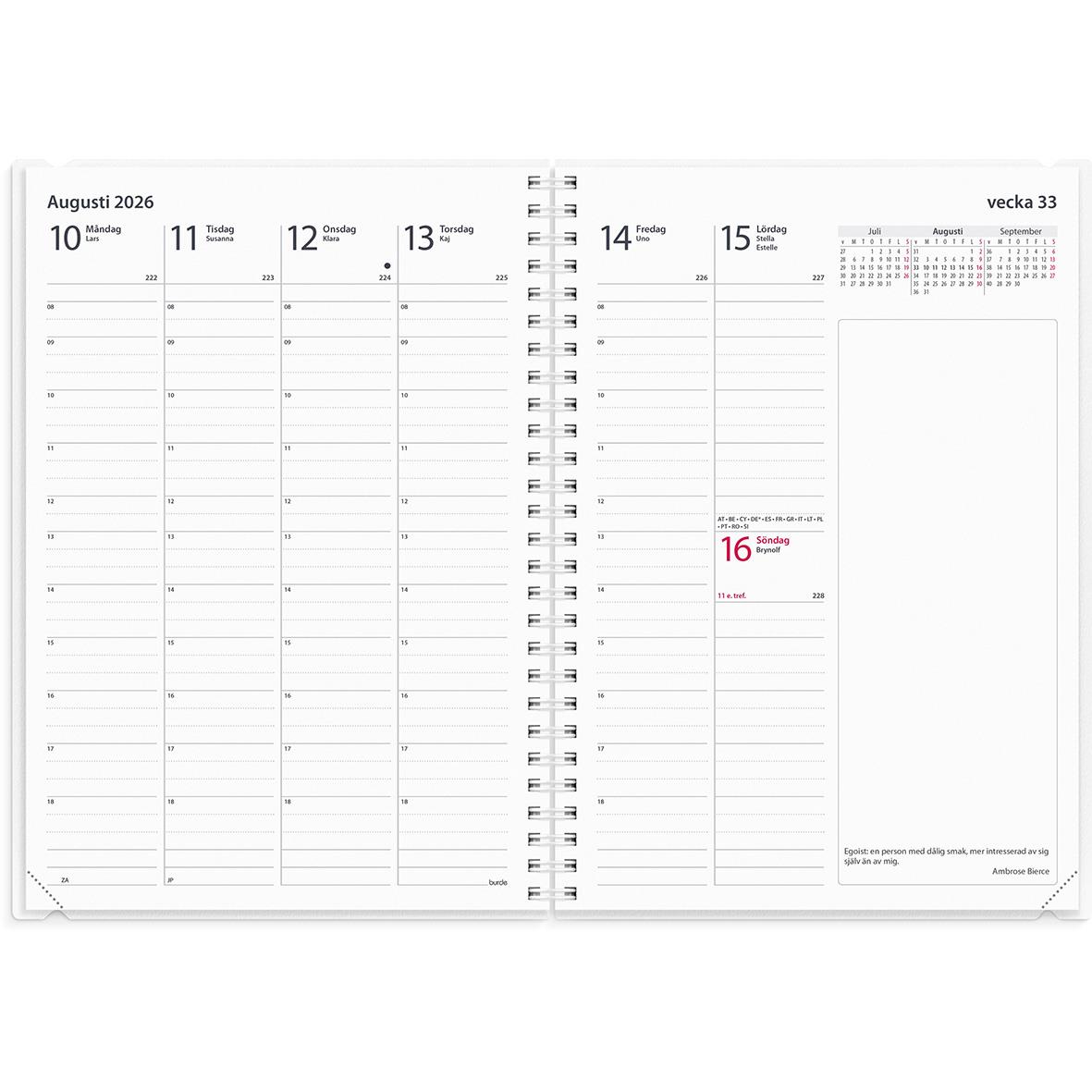 Almanacka Burde 5935 Business 4-i-1 PP-omslag 2023 A5 16010348_2