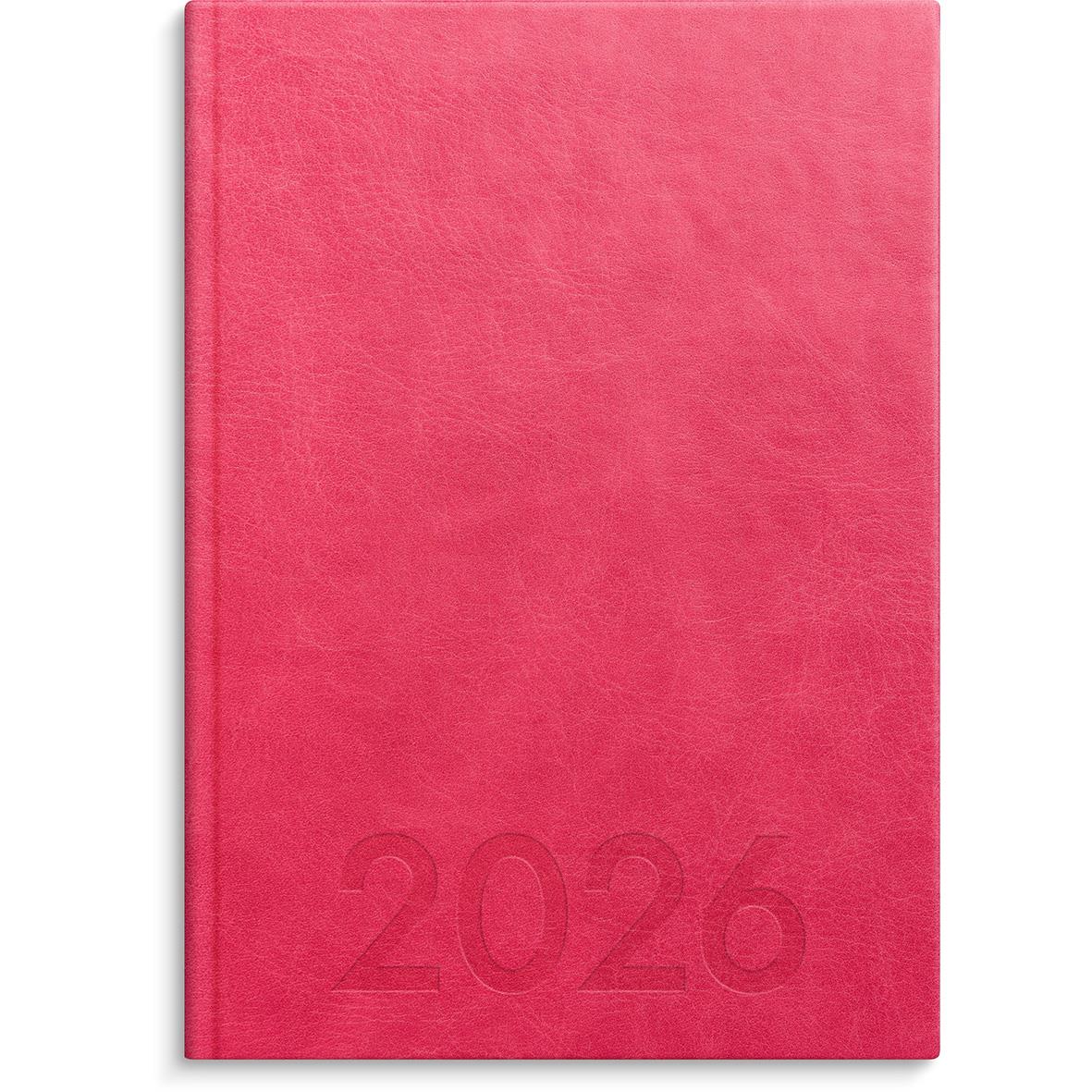 Almanacka 1179 Weekly A5 rosa konstläder inbunden 2021 16010370_1