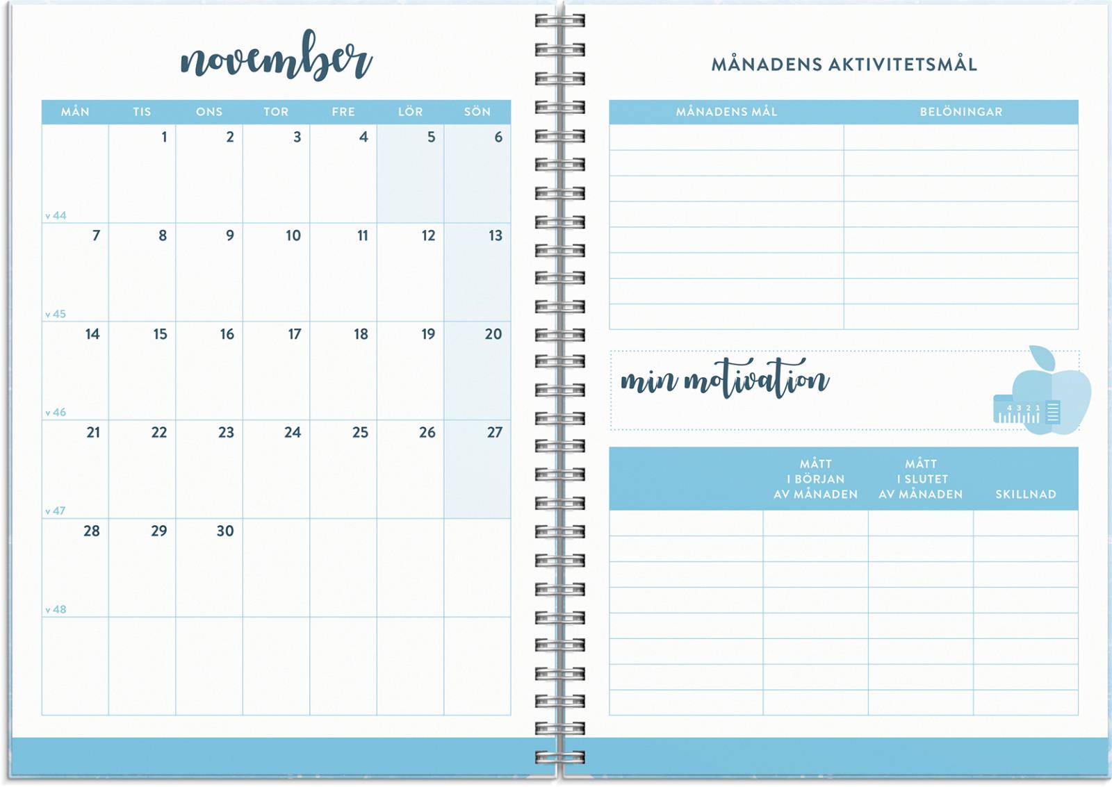 Almanacka 1229 Fitness & Food Planner 2021 16011175_3