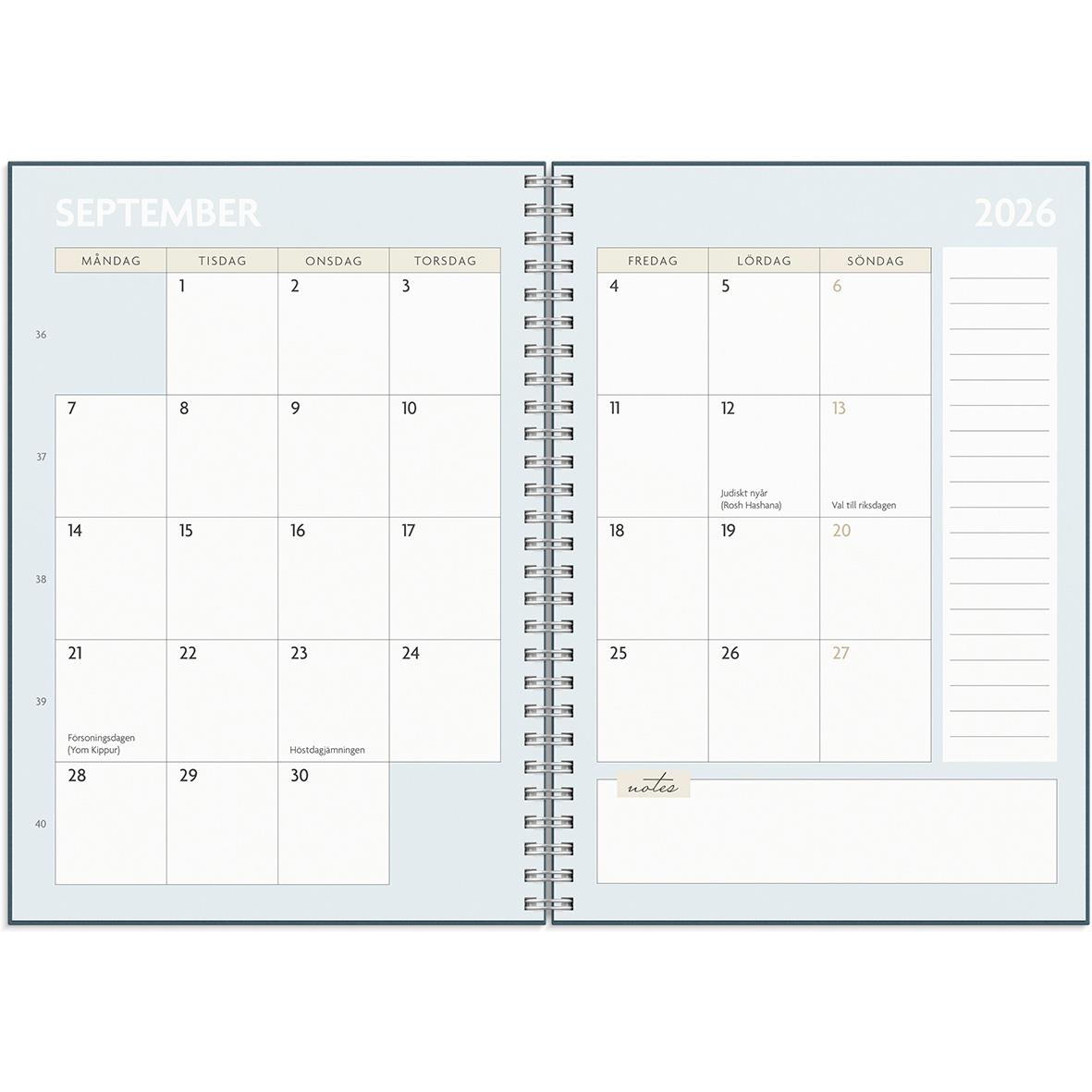 Almanacka 1273 Life Planner Week, Blue 2021 16011179_3