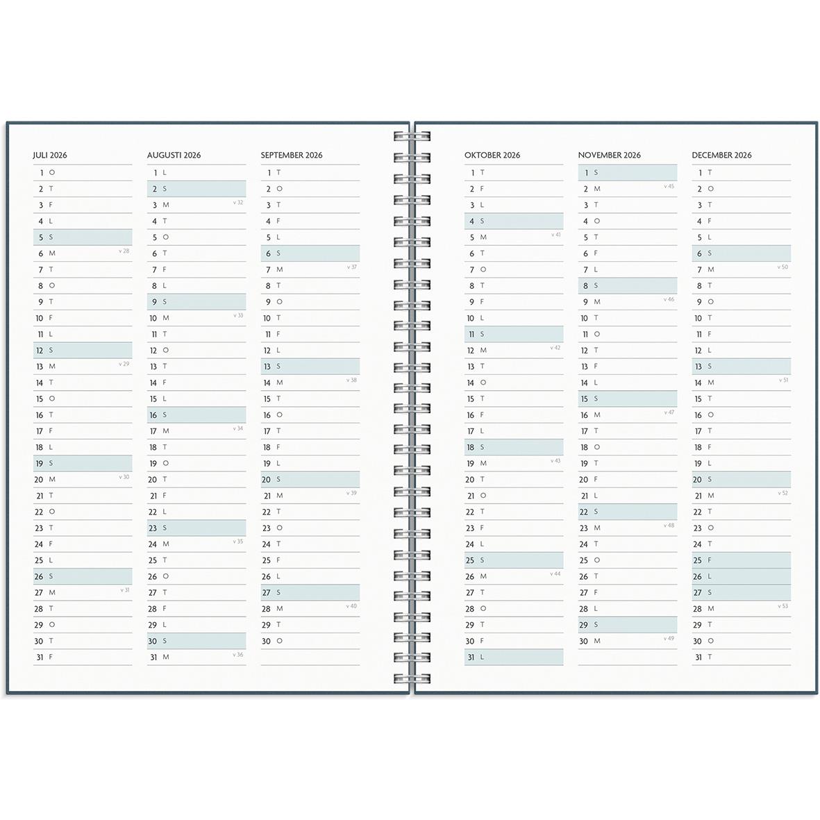 Almanacka 1273 Life Planner Week, Blue 2021 16011179_4