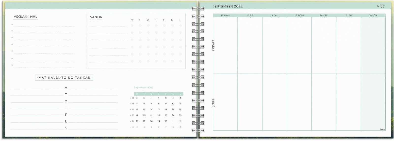 Almanacka 1275 Life Planner Green 2021 16011181_2