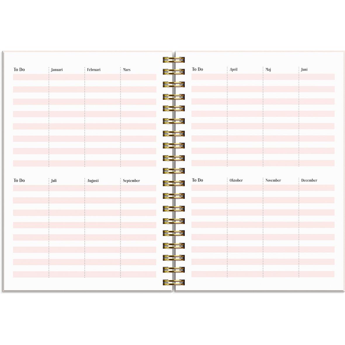 Almanacka 1277 Life Planner Pink A6 2021 16011183_4