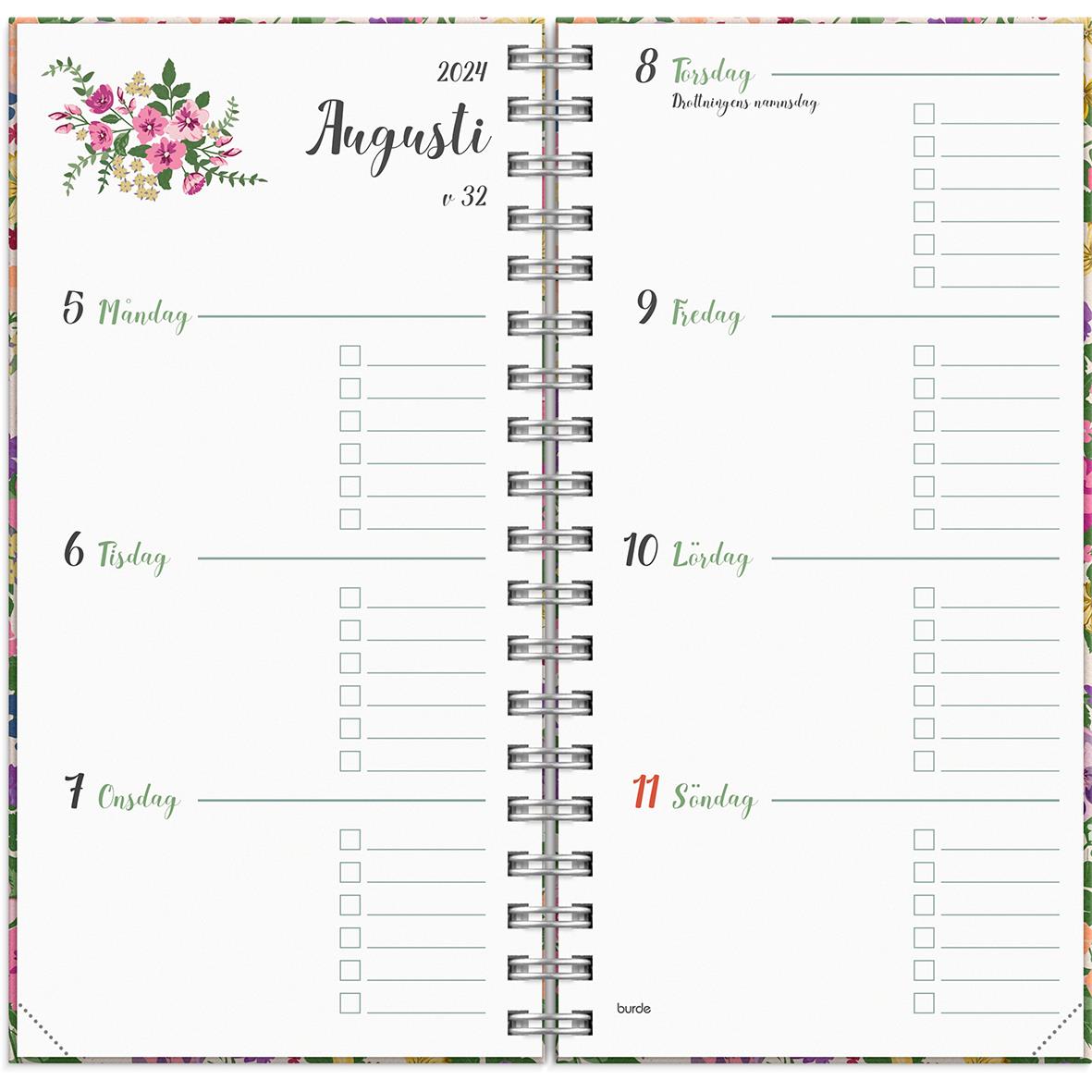 Almanacka 1278 Life planner Slim Flower 2021 16011184_2