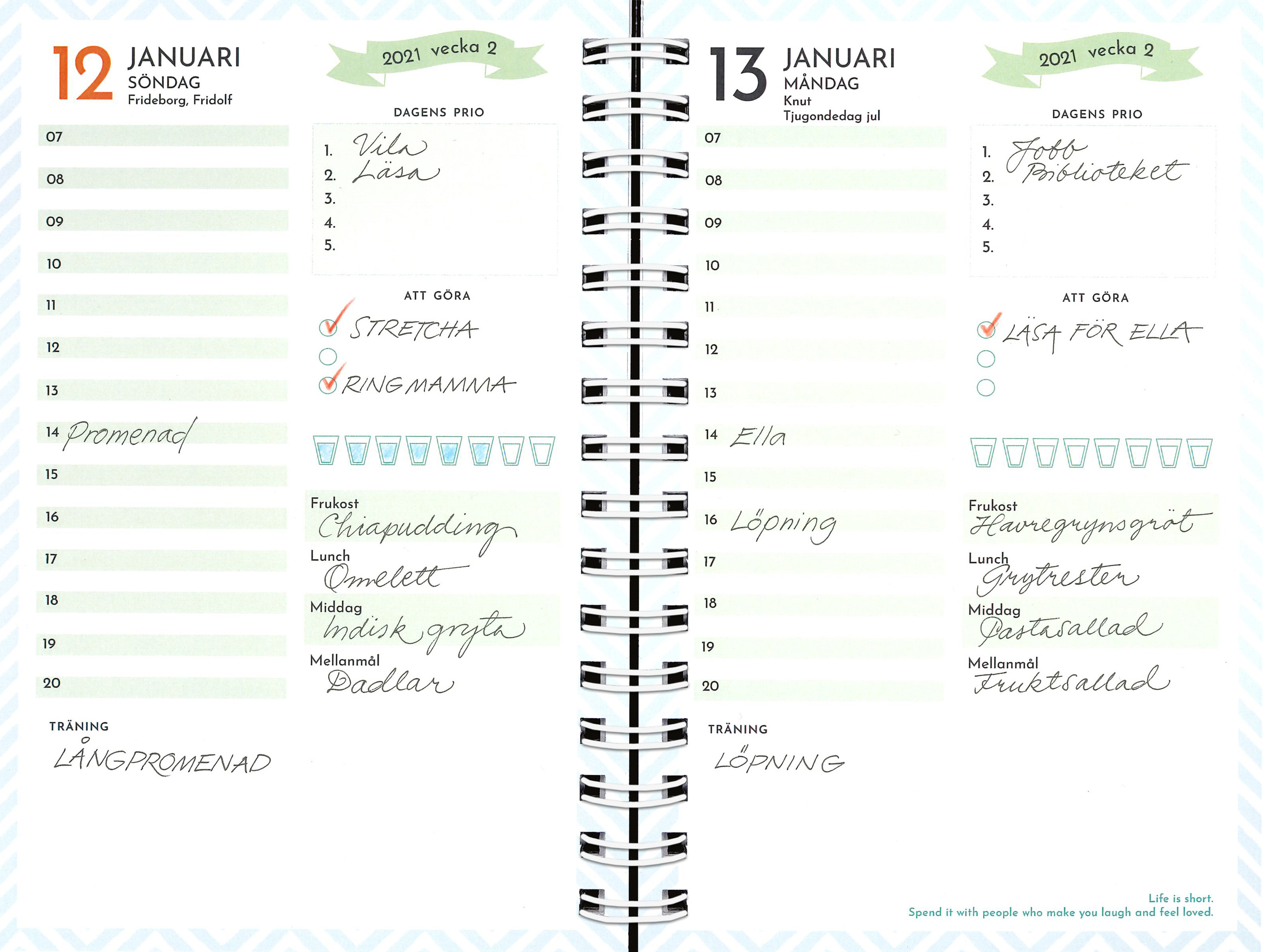 Almanacka 1283 Life Planner Fitness Diary 2021 16011186_2