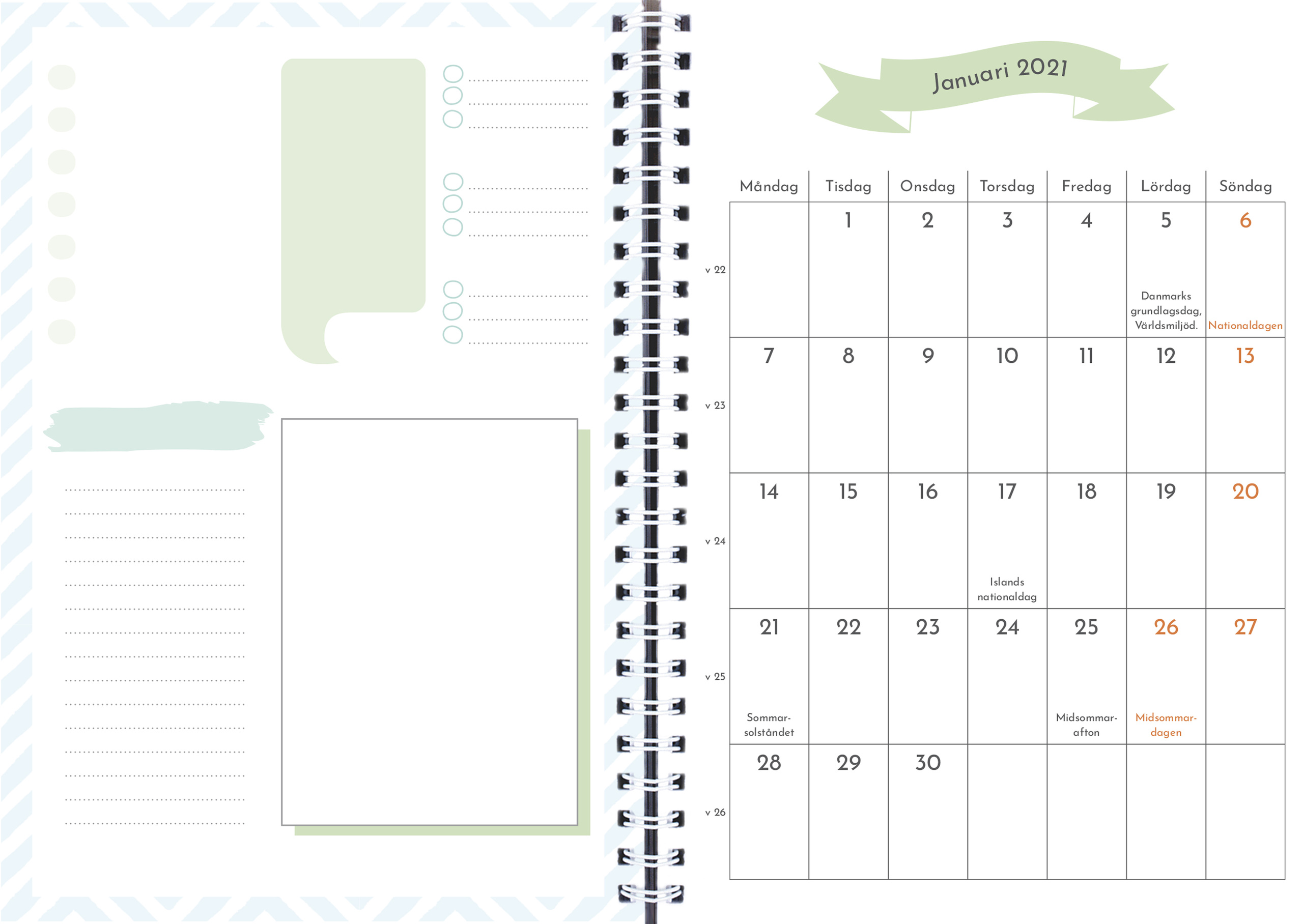 Almanacka 1285 Life Planner Fitness Week A6 2021 16011188_3