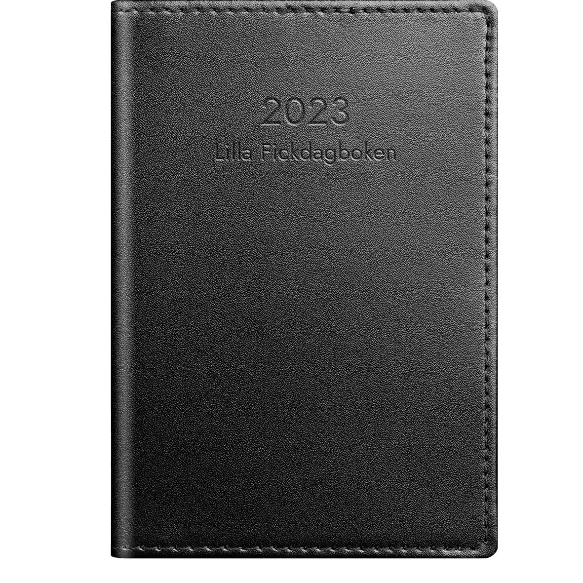 Almanacka 3259 Lilla Fickdagboken svart skinn 2021 16020305_1