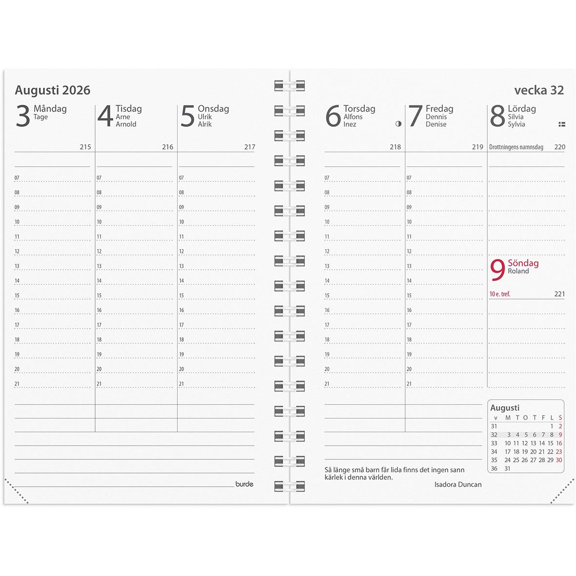 Almanacka Burde 3340 Prestige Refill 2023 16020330_2