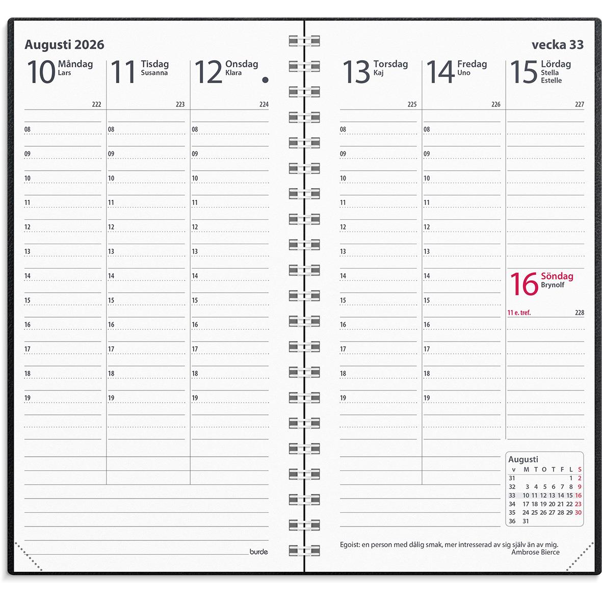 Almanacka 3659 Interplano II svart skinn 2021 16020372_2