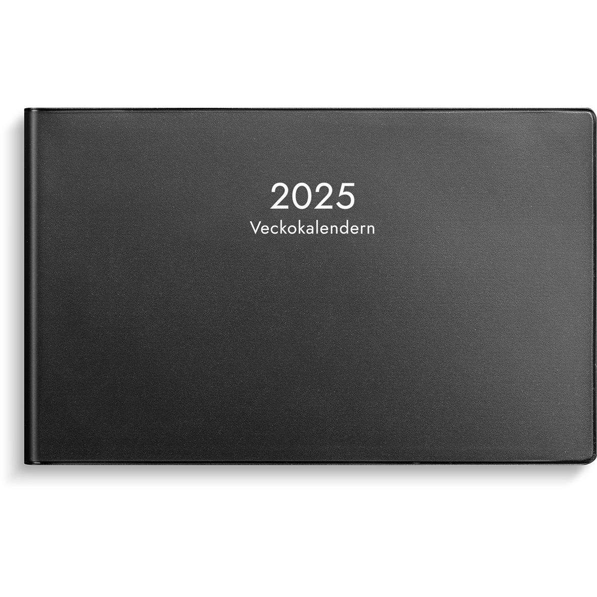 Almanacka Burde 1412 Veckokalendern Plast 2024 Svart 16030179_1