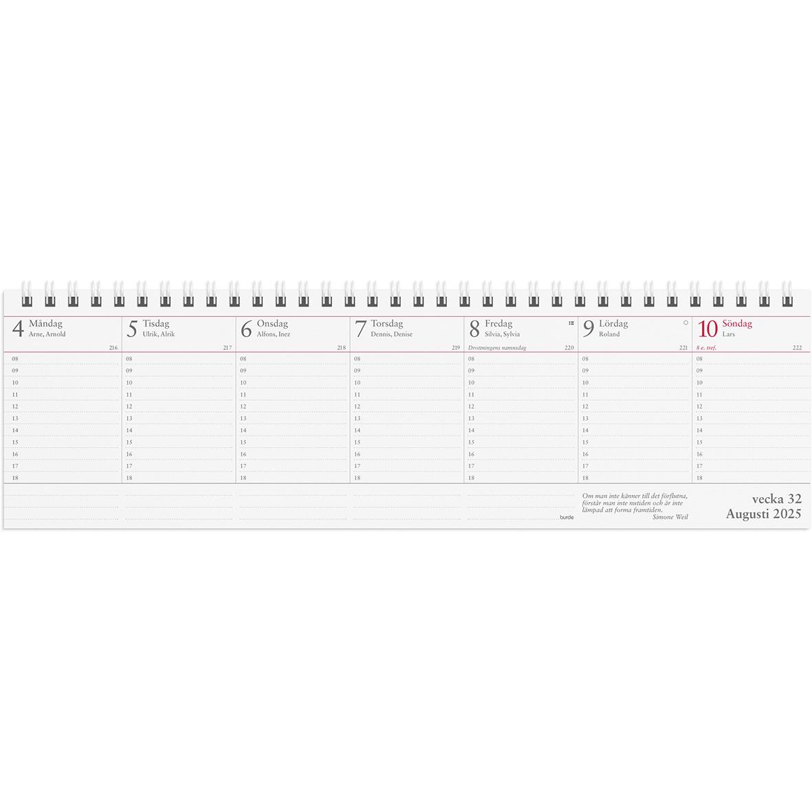 Almanacka Burde 1480 Veckoalmanackan 2024 16030180_2