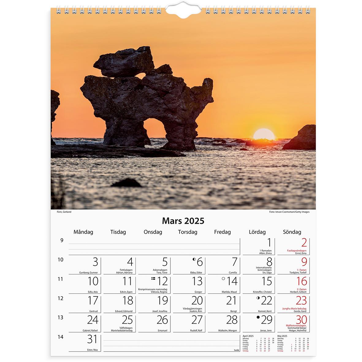 Väggkalender Burde 1778 Svenska kusten 2024 16030222_2