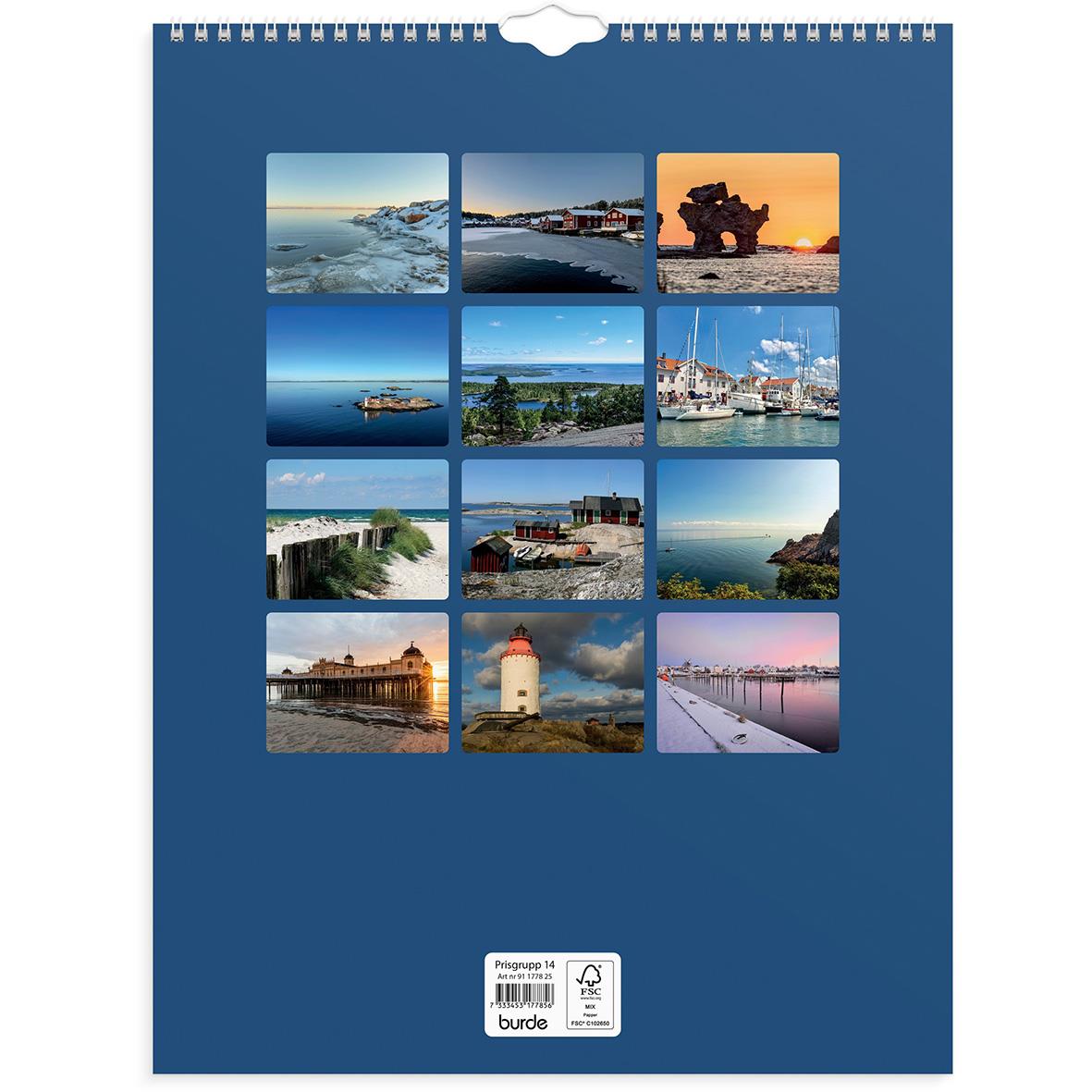 Väggkalender Burde 1778 Svenska kusten 2024 16030222_3