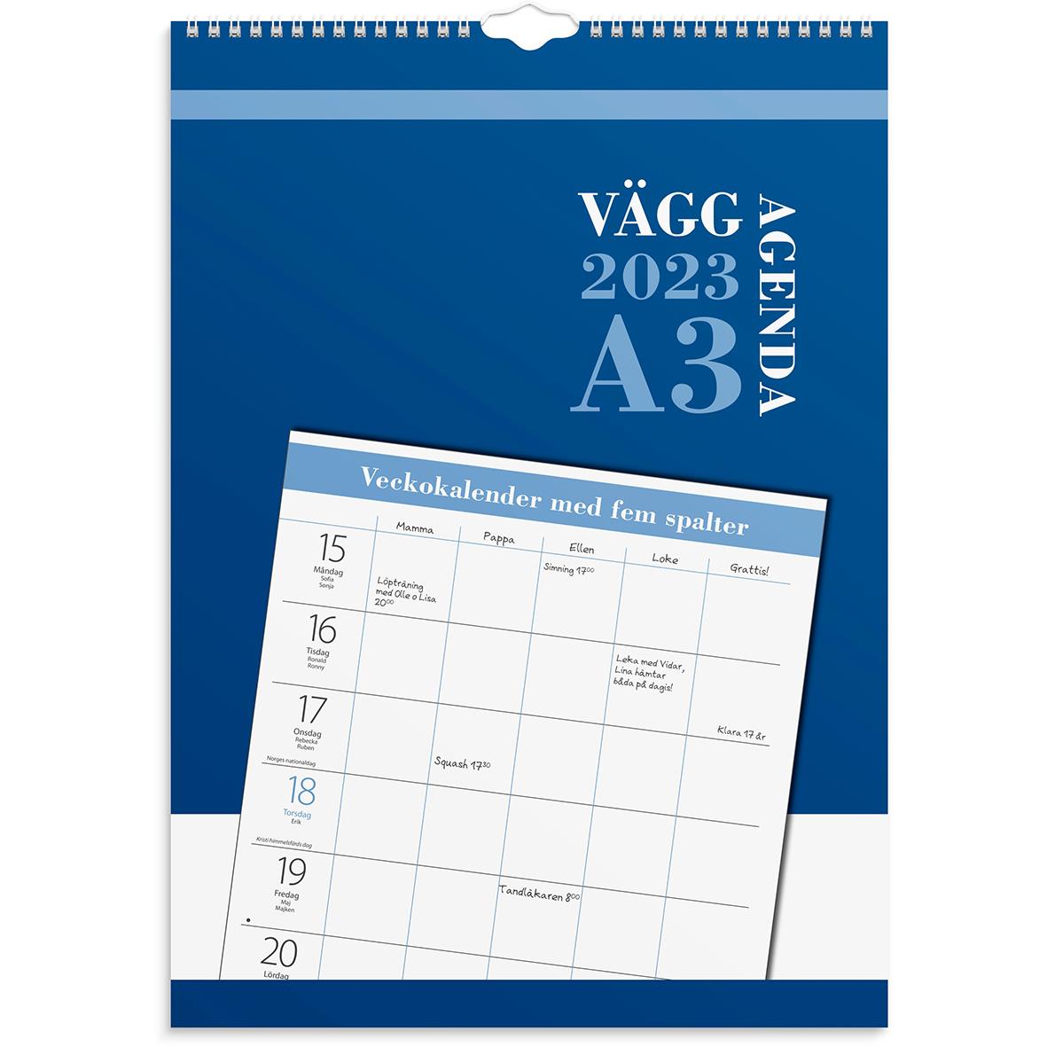 Väggkalender 1716 Väggagenda A3 2021 16030250_1