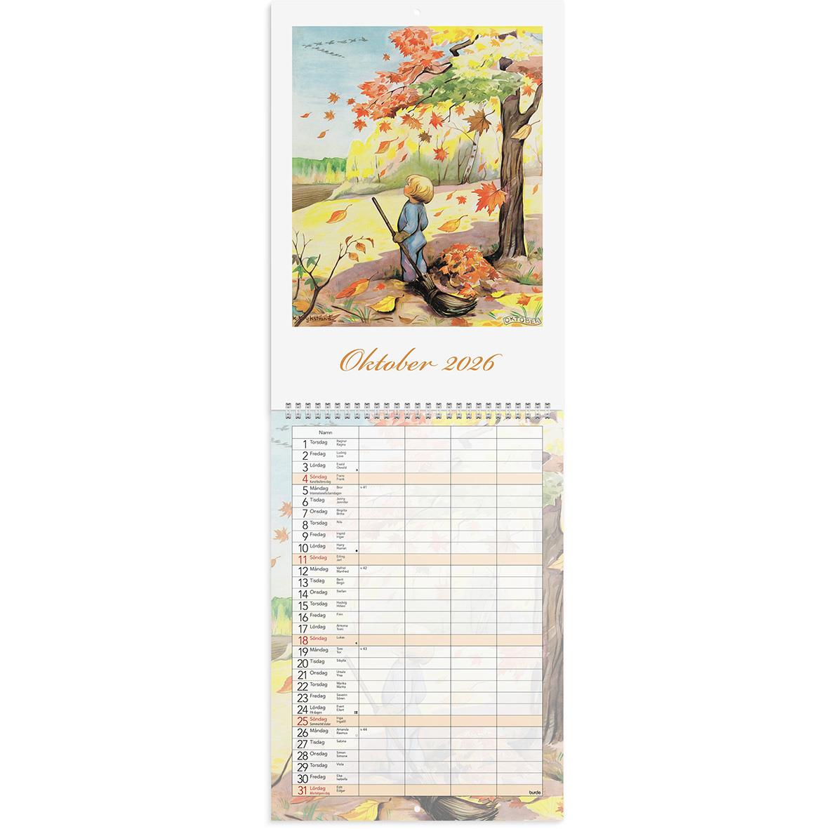 Väggkalender 1739 Familjekalender Kerstin Frykstrand 2021 16030264_2