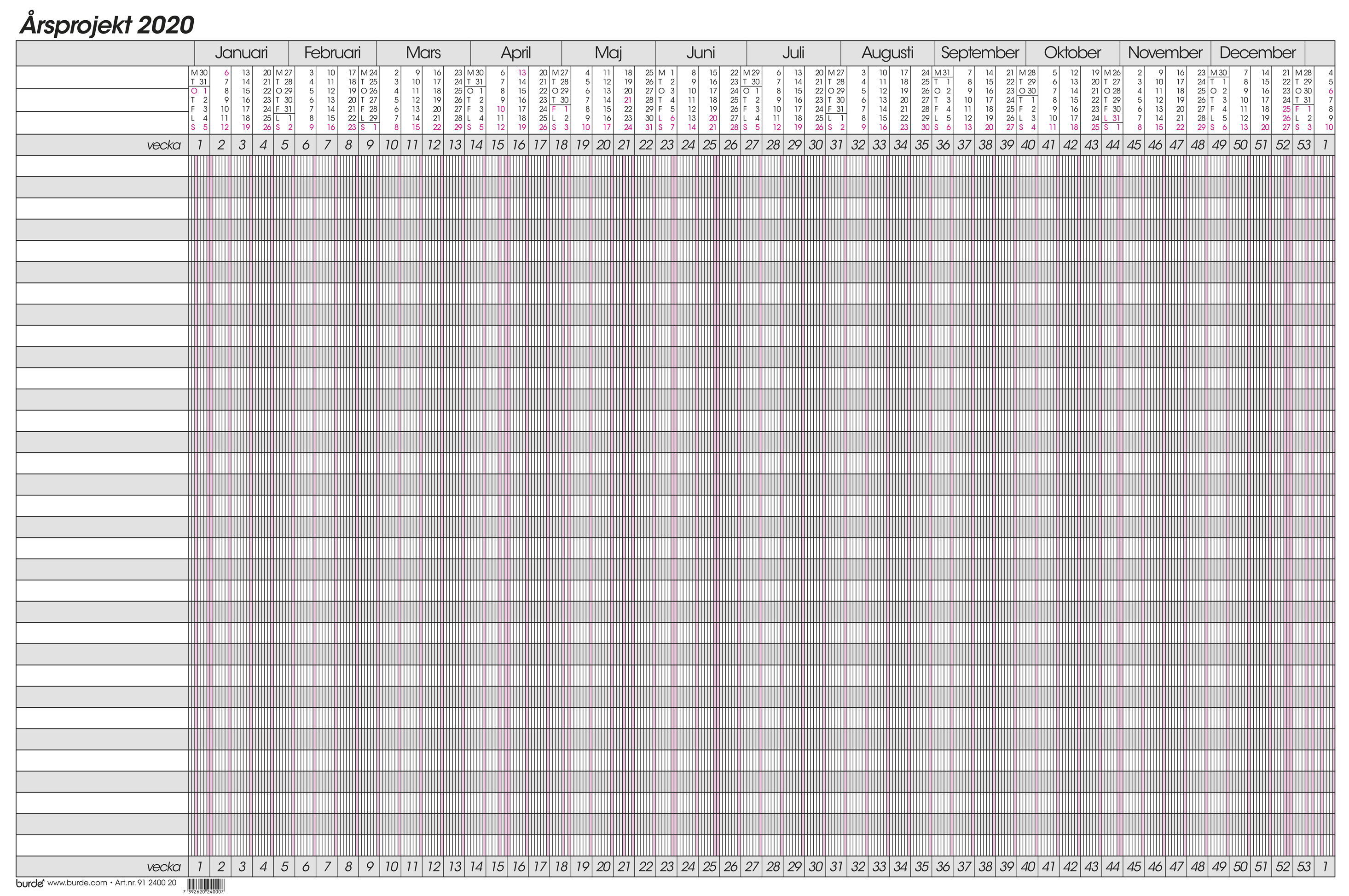 Almanacka 2400 Årsprojekt Mjuk Whiteboard 2020 16050548