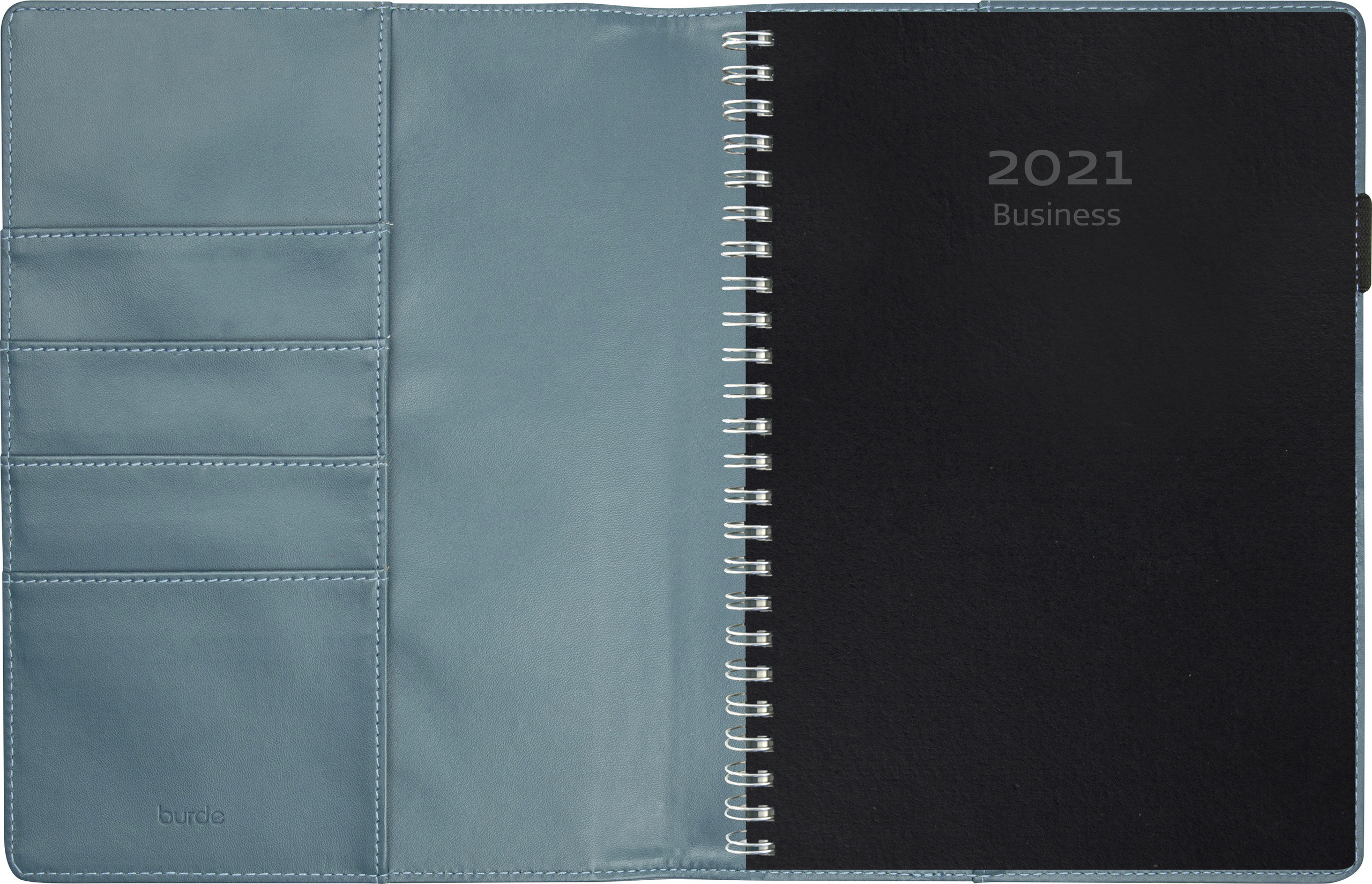 Almanacka 5340 Business grönt konstläder Alba 2021 16050600_3